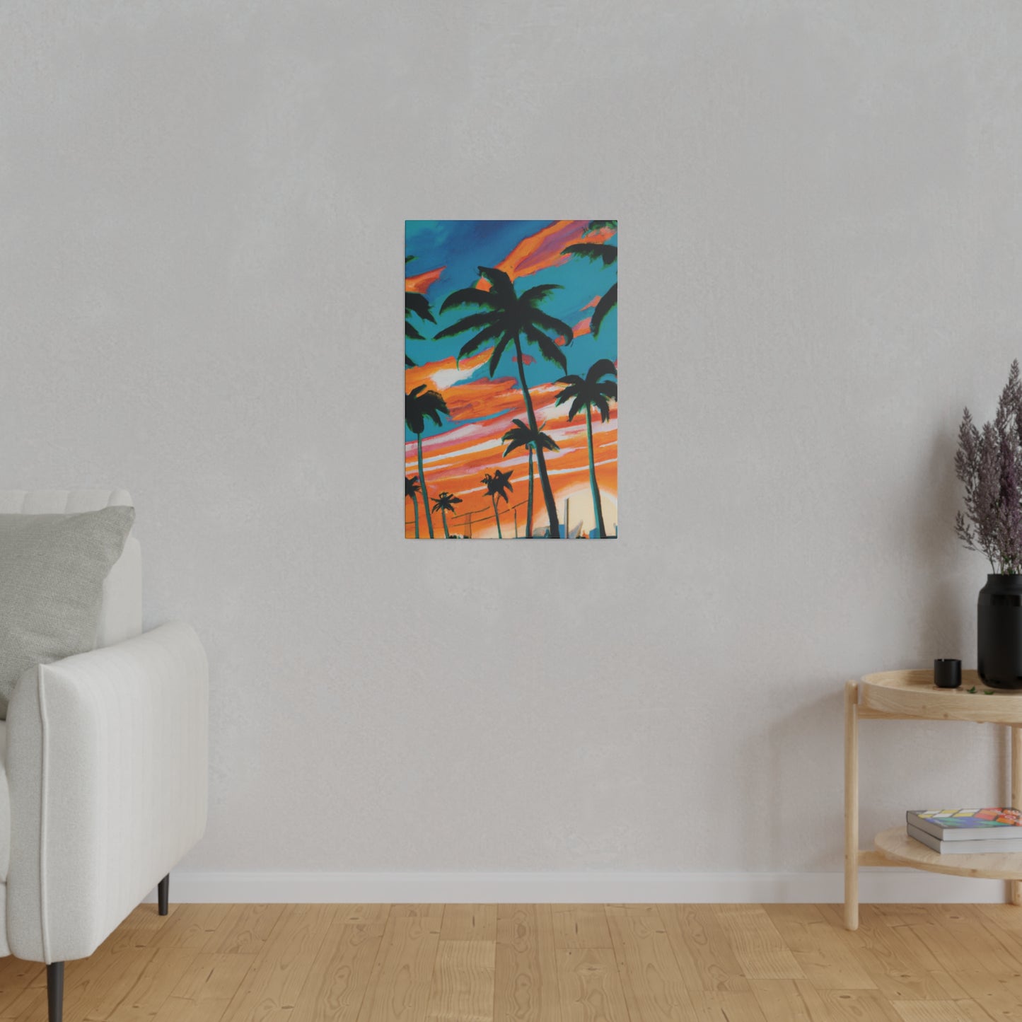 4895G - Miami Beach Sunset Painting Print | Miami | Beach | Sunset | Poster | Home Decor | Wall Art | Canvas