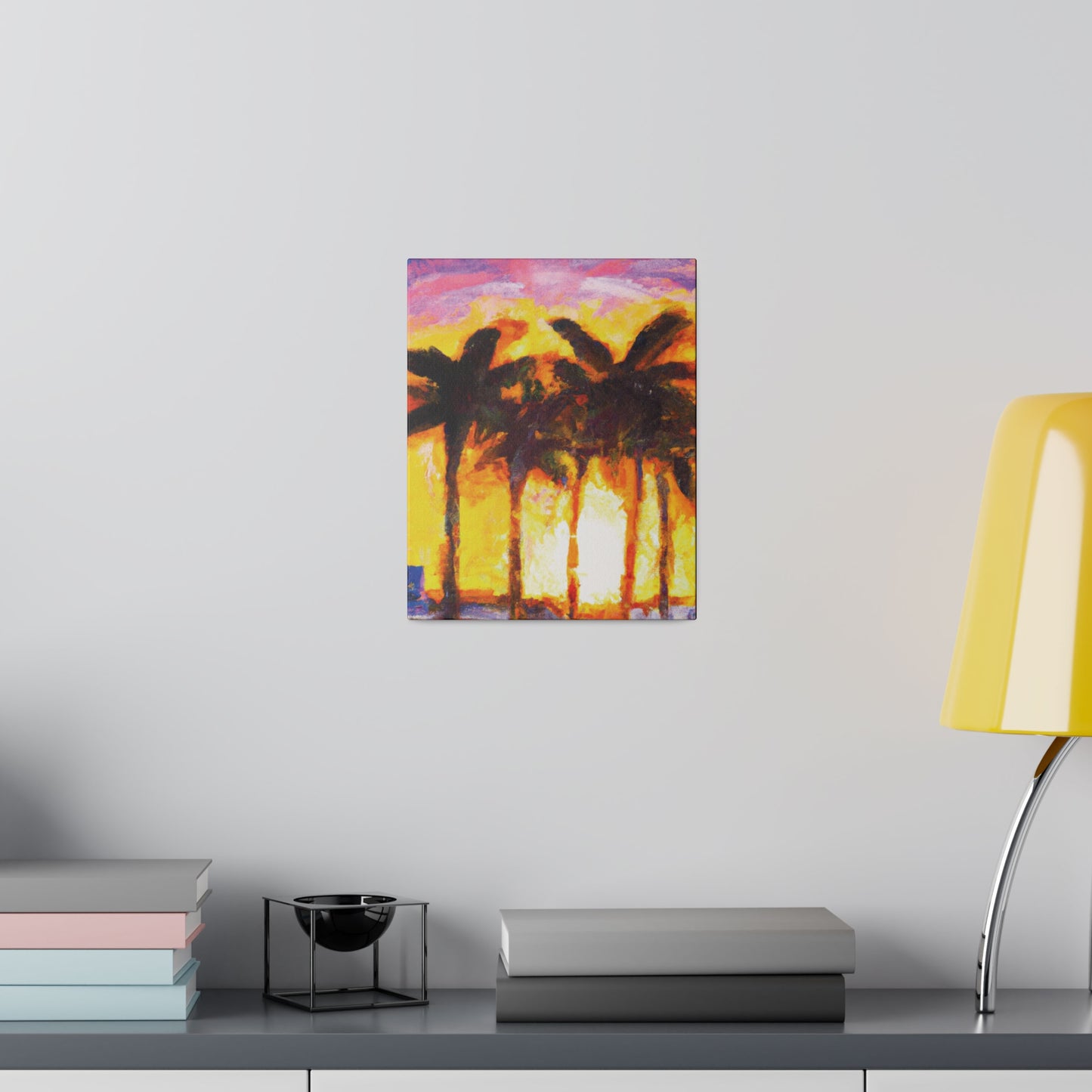 1535V - Miami Beach Sunset Painting Print | Miami | Beach | Sunset | Poster | Home Decor | Wall Art | Canvas