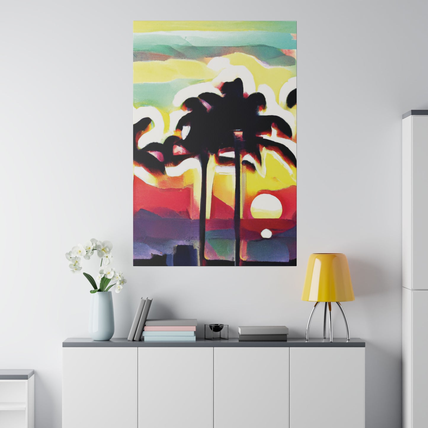 4134X - Miami Beach Sunset Painting Print | Miami | Beach | Sunset | Poster | Home Decor | Wall Art | Canvas