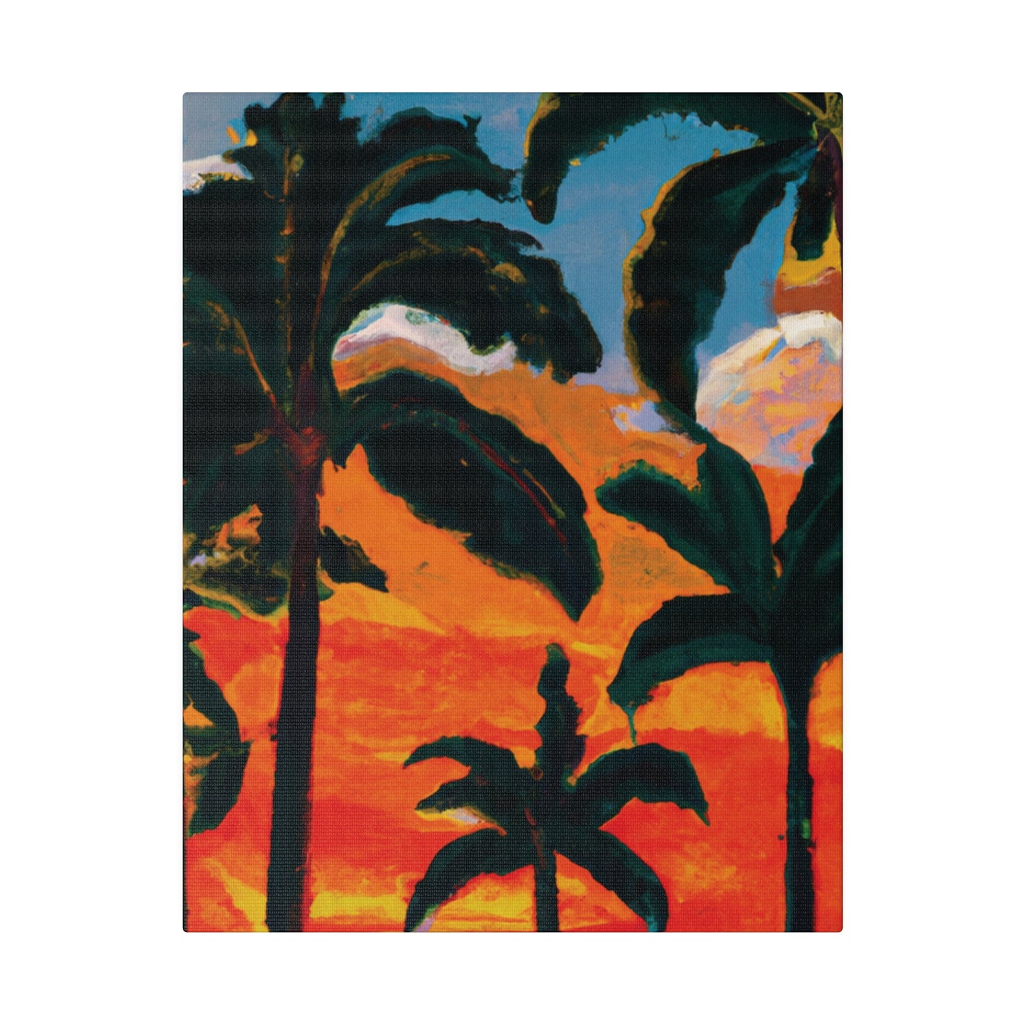 3782G - Miami Beach Sunset Painting Print | Miami | Beach | Sunset | Poster | Home Decor | Wall Art | Canvas