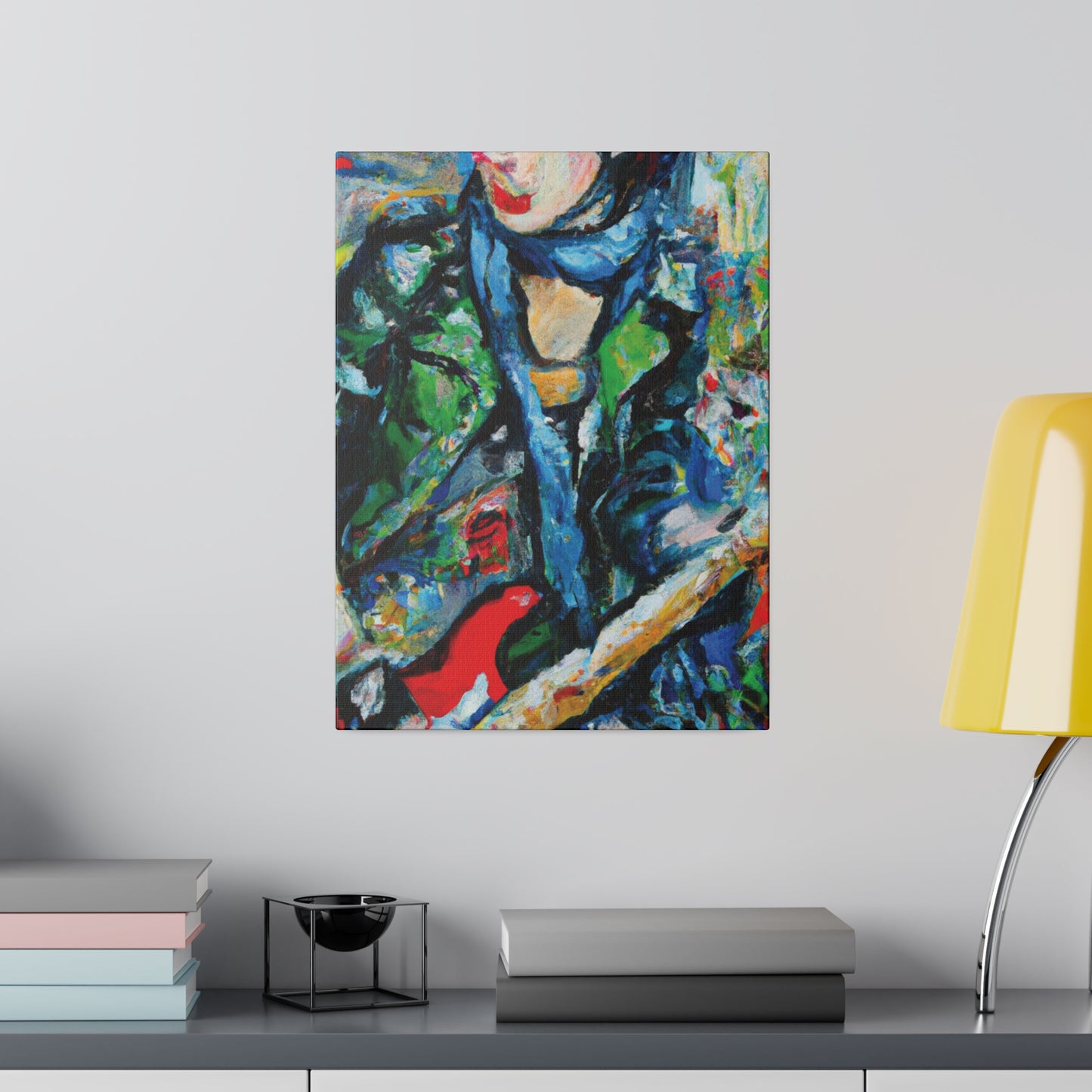 7452C - Rockstar Oil Painting Style Print | Poster | Home Decor | Wall Art | Music Art | Canvas