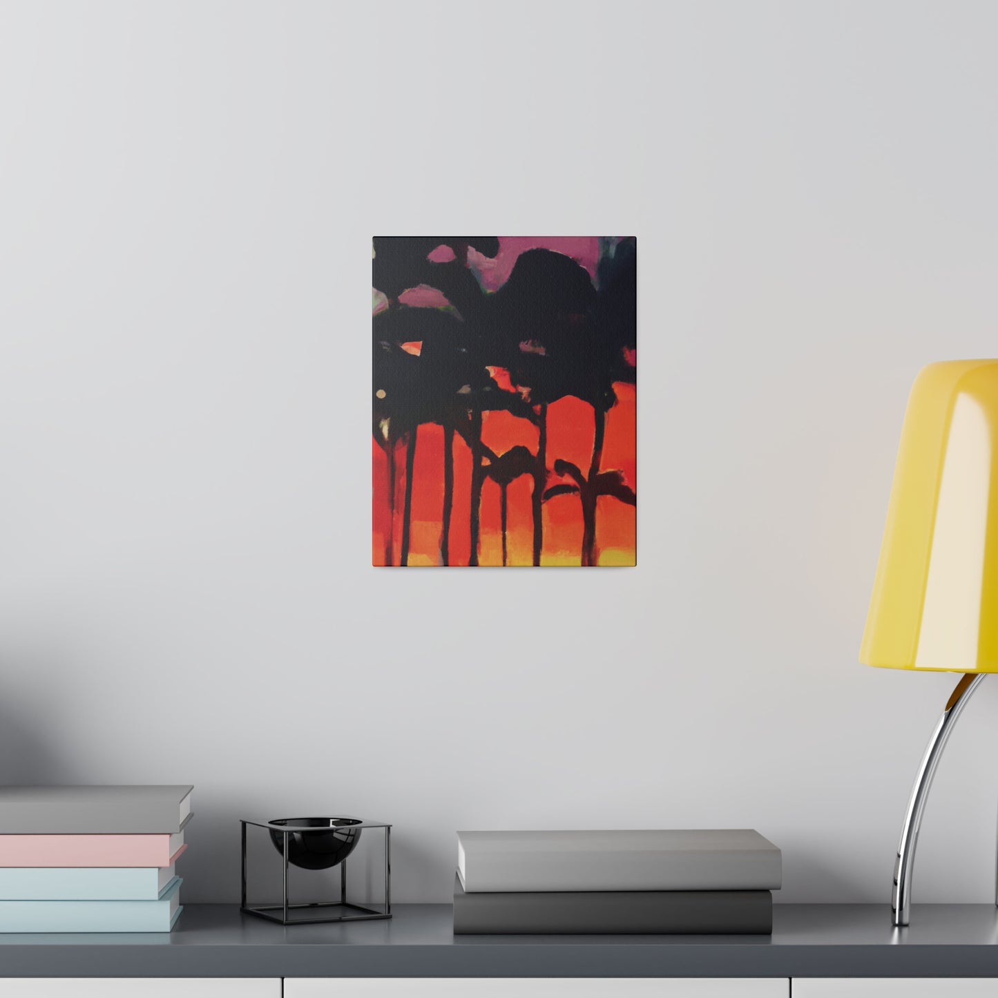 9653K - Miami Beach Sunset Painting Print | Miami | Beach | Sunset | Poster | Home Decor | Wall Art | Canvas