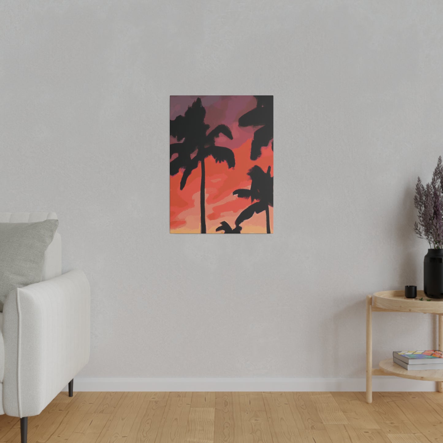 9324K - Miami Beach Sunset Painting Print | Miami | Beach | Sunset | Poster | Home Decor | Wall Art | Canvas