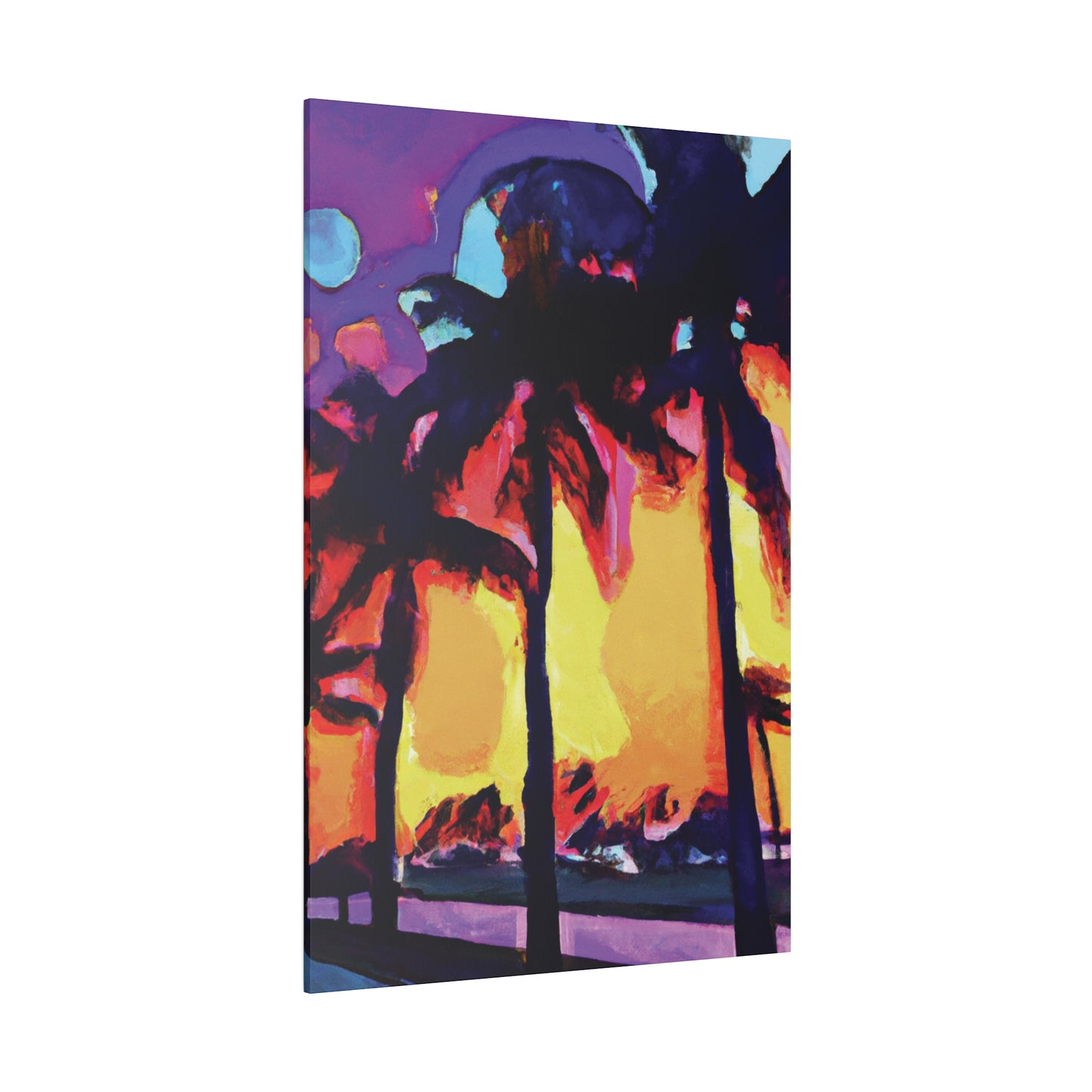 7278A - Miami Beach Sunset Painting Print | Miami | Beach | Sunset | Poster | Home Decor | Wall Art | Canvas