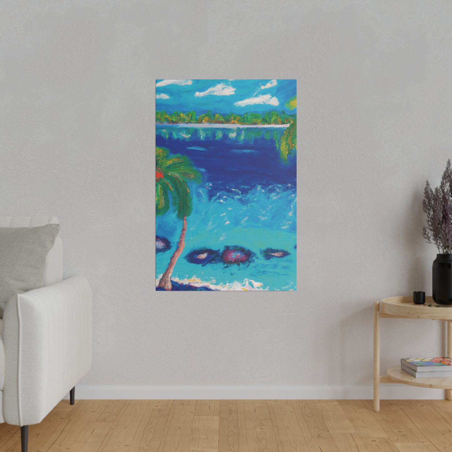 9850E - Bahamas Ocean Painting Print | Bahamas | Ocean | Beach | Poster | Home Decor | Wall Art | Canvas