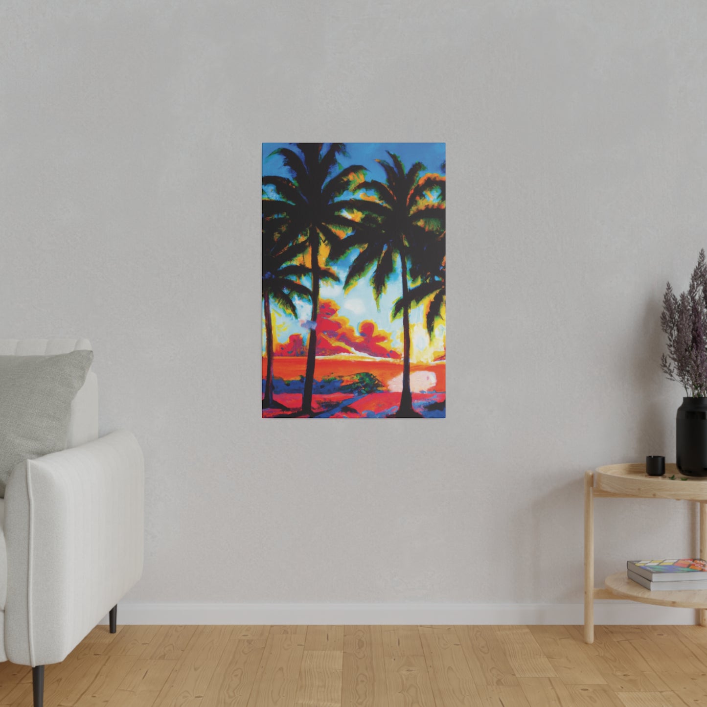 941Q - Miami Beach Sunset Painting Print | Miami | Beach | Sunset | Poster | Home Decor | Wall Art | Canvas