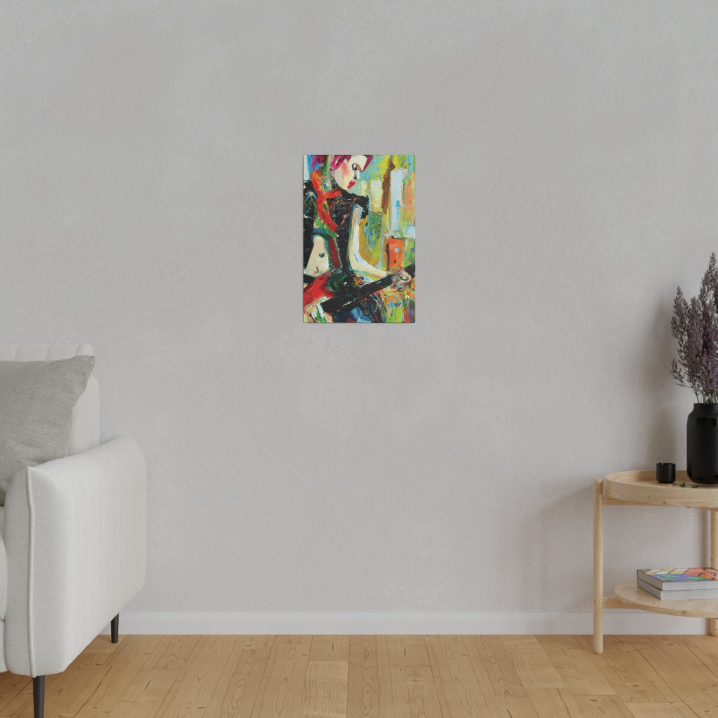 4824H - Rockstar Oil Painting Style Print | Poster | Home Decor | Wall Art | Music Art | Canvas