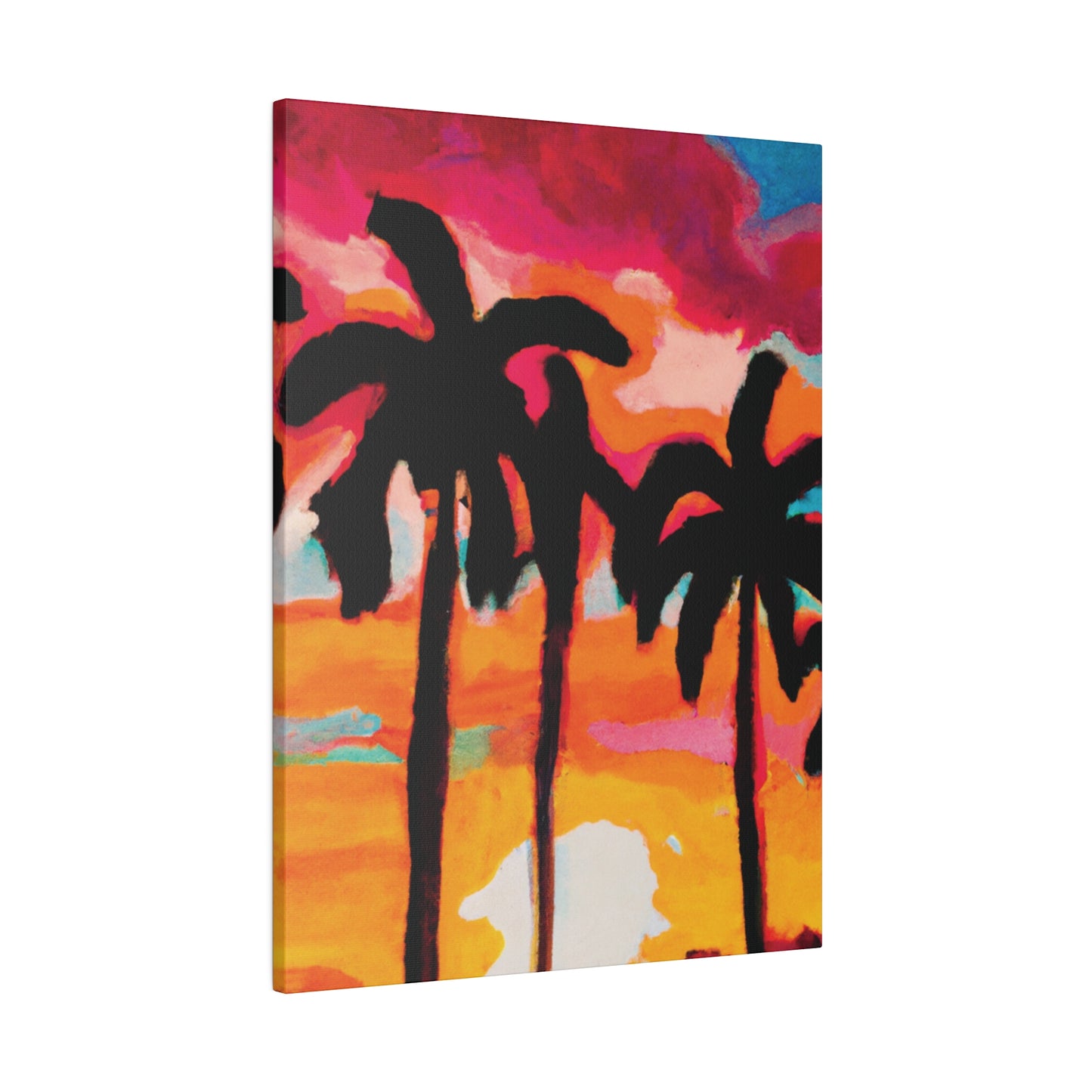 4763O - Miami Beach Sunset Painting Print | Miami | Beach | Sunset | Poster | Home Decor | Wall Art | Canvas
