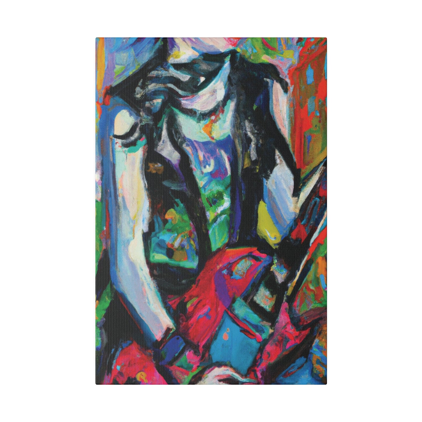 7129F - Rockstar Oil Painting Style Print | Poster | Home Decor | Wall Art | Music Art | Canvas