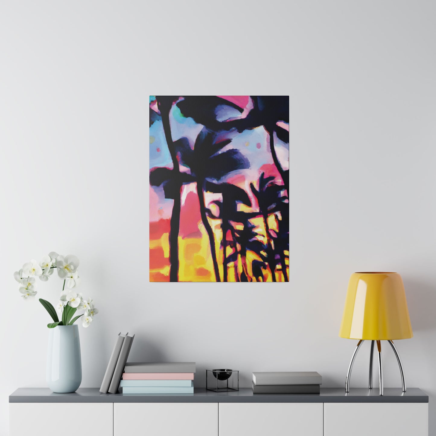 2637V - Miami Beach Sunset Painting Print | Miami | Beach | Sunset | Poster | Home Decor | Wall Art | Canvas