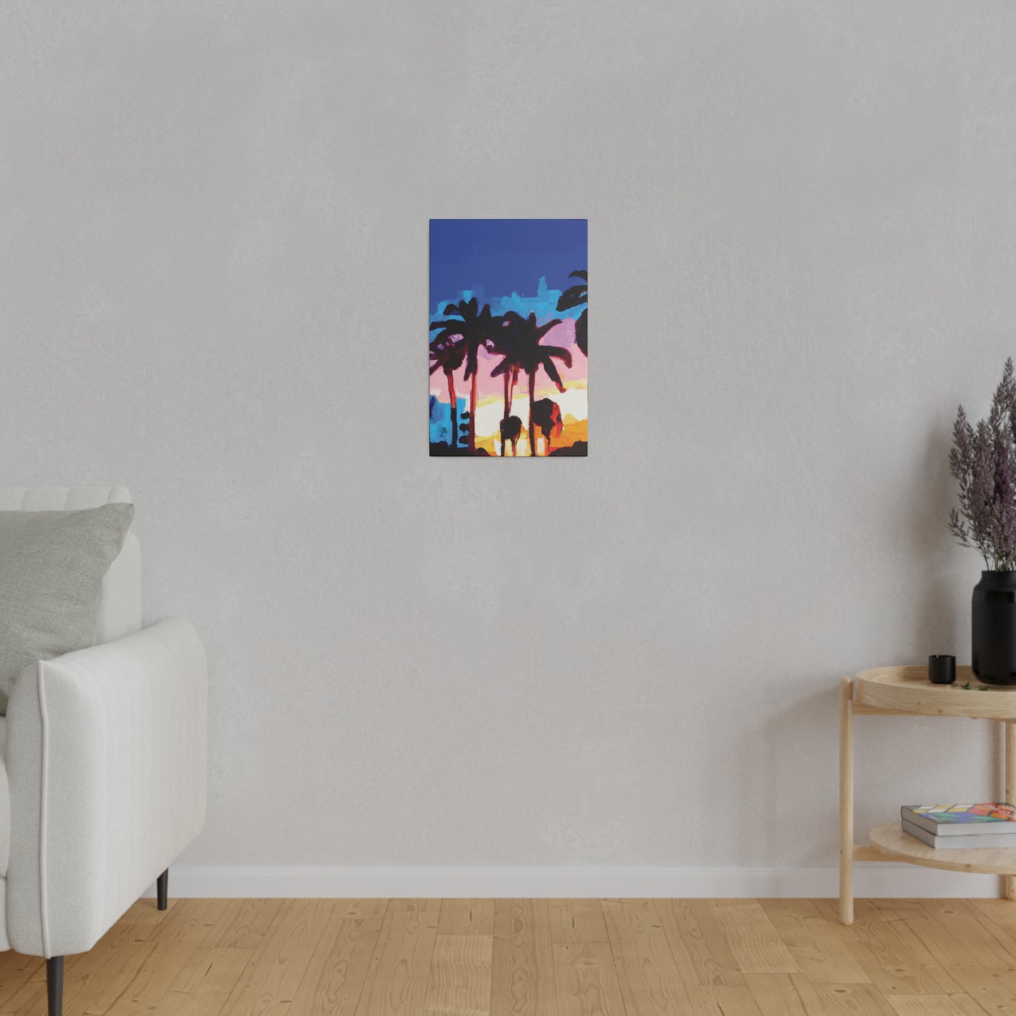 9453C - Miami Beach Sunset Painting Print | Miami | Beach | Sunset | Poster | Home Decor | Wall Art | Canvas