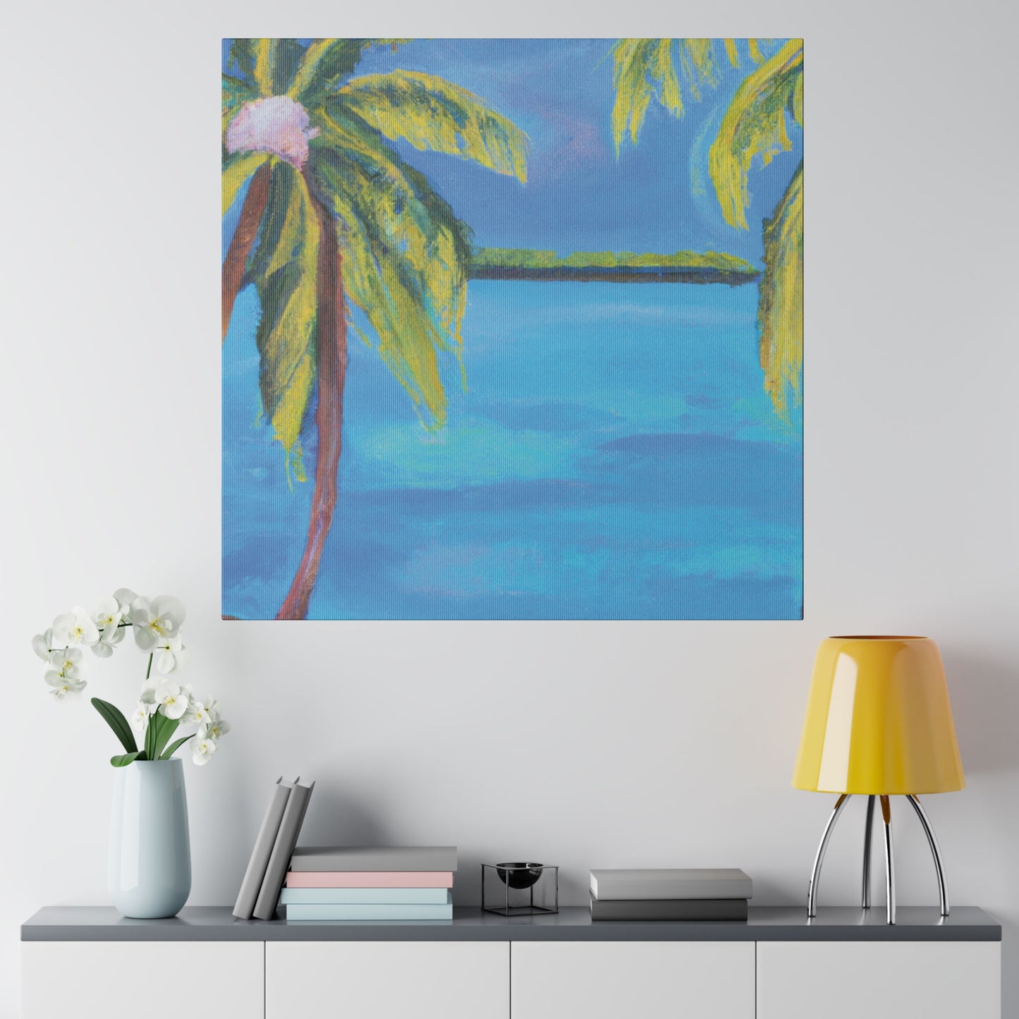 8164W - Bahamas Ocean Painting Print | Bahamas | Ocean | Beach | Poster | Home Decor | Wall Art | Canvas