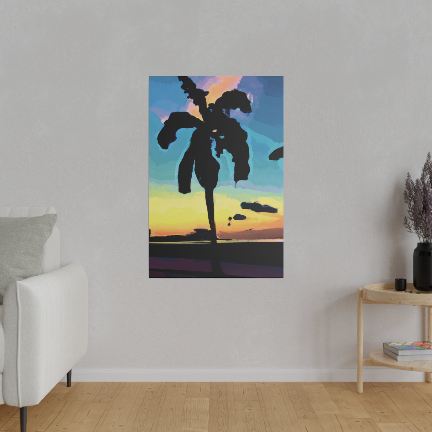 3232A - Miami Beach Sunset Painting Print | Miami | Beach | Sunset | Poster | Home Decor | Wall Art | Canvas