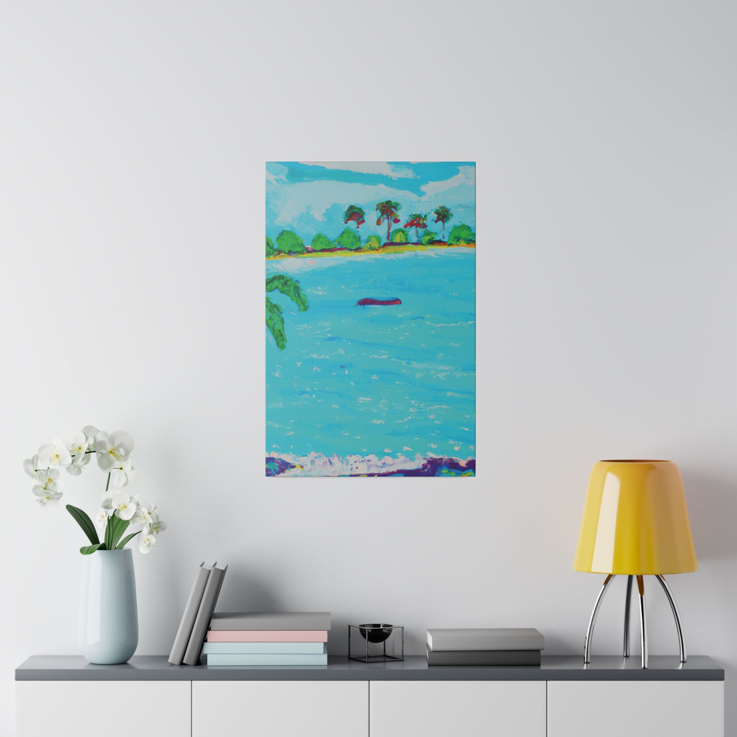 7481H - Bahamas Ocean Painting Print | Bahamas | Ocean | Beach | Poster | Home Decor | Wall Art | Canvas