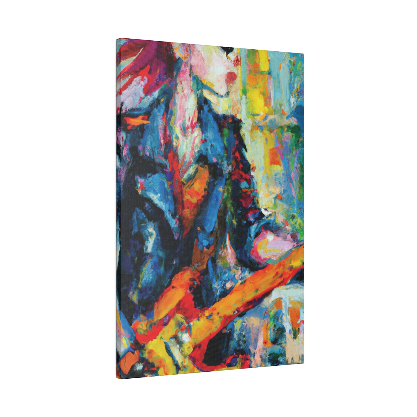 5379F - Rockstar Oil Painting Style Print | Poster | Home Decor | Wall Art | Music Art | Canvas