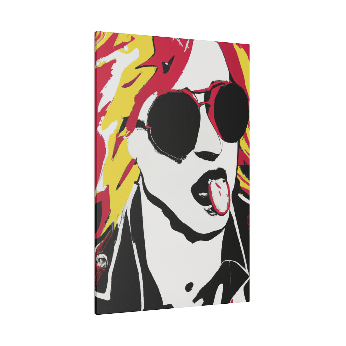 4851A - Rockstar Painting Print | Face | Abstract | Poster | Home Decor | Wall Art | Music Art | Canvas