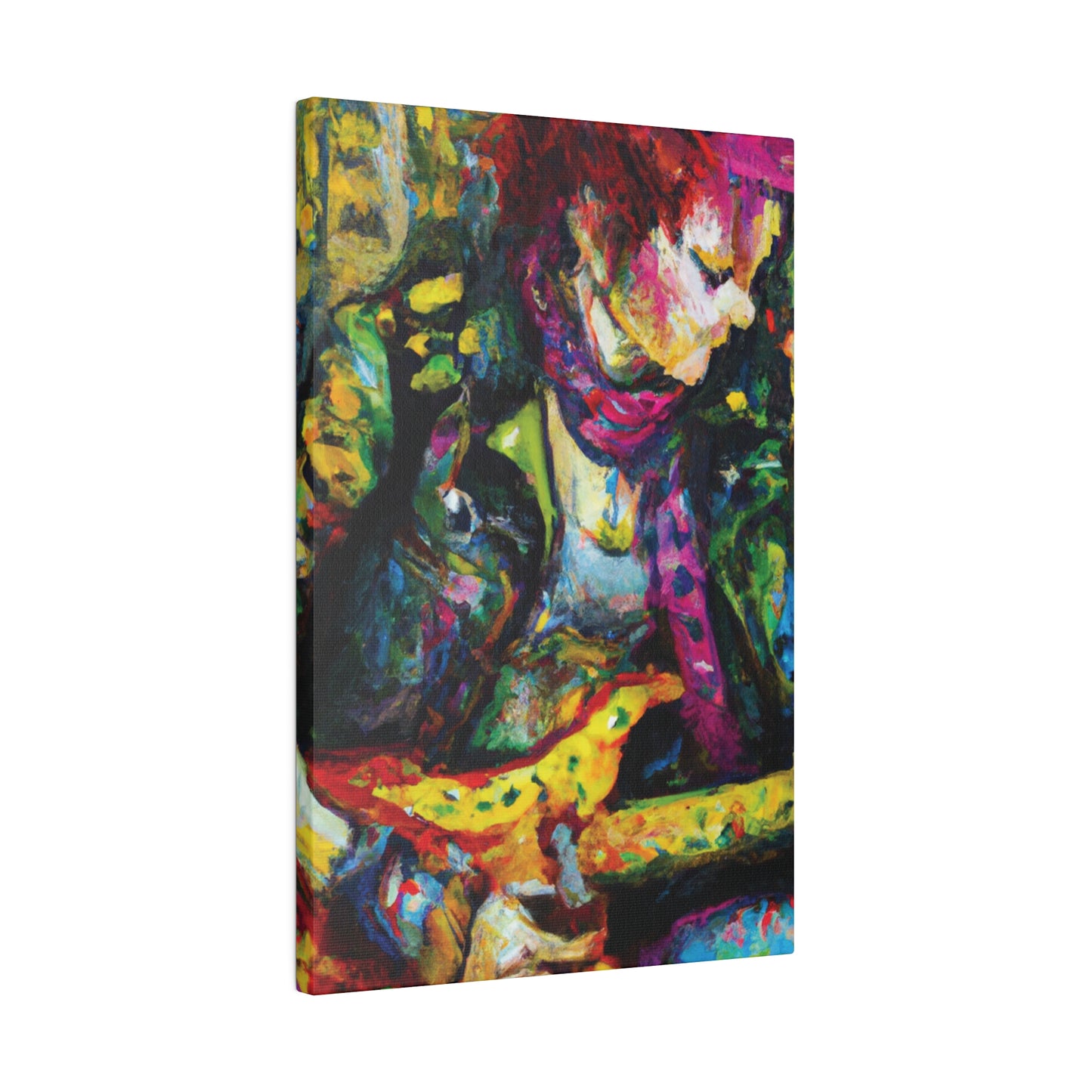 3668A - Rockstar Oil Painting Style Print | Poster | Home Decor | Wall Art | Music Art | Canvas