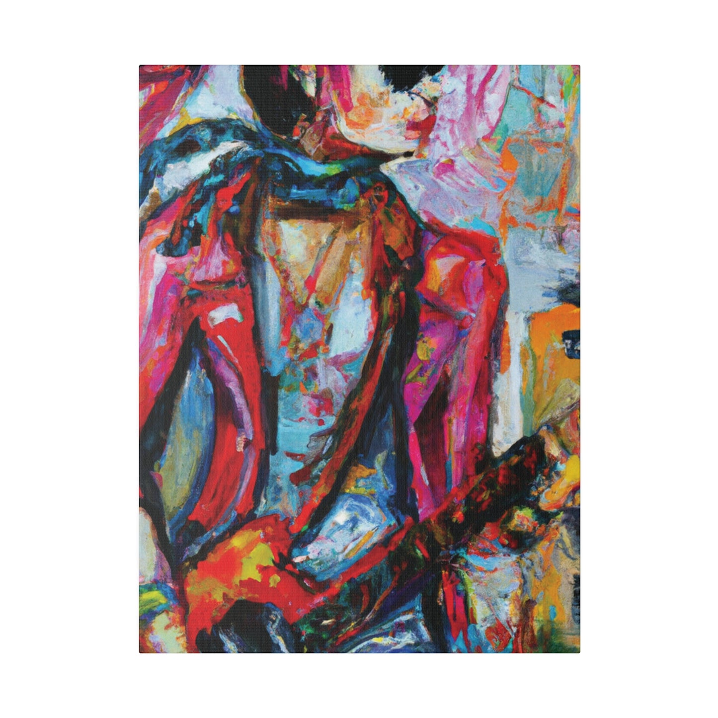 5694F - Rockstar Oil Painting Style Print | Poster | Home Decor | Wall Art | Music Art | Canvas