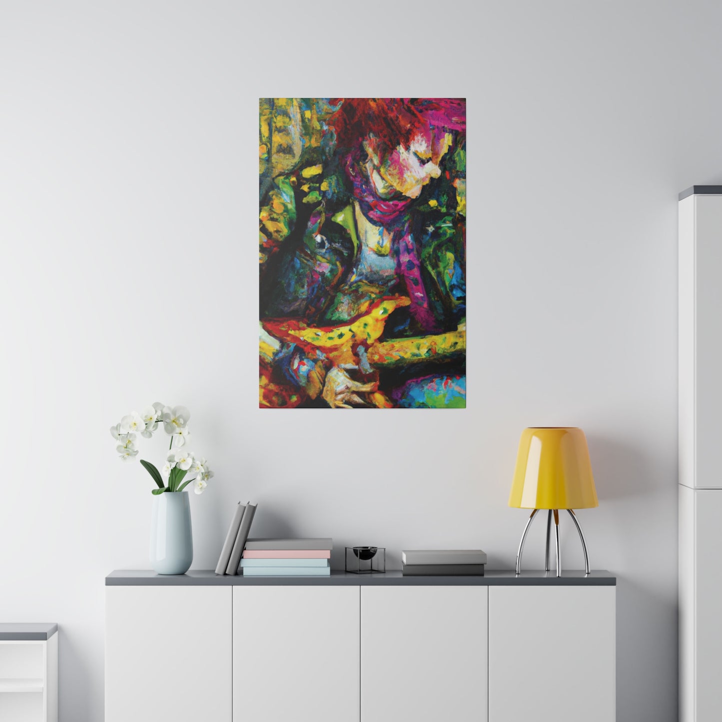 3668A - Rockstar Oil Painting Style Print | Poster | Home Decor | Wall Art | Music Art | Canvas
