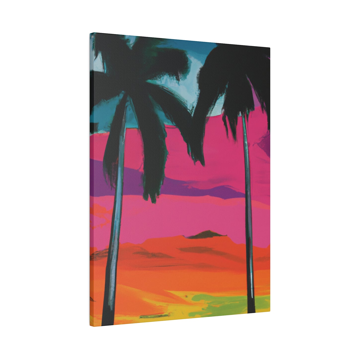 9027A - Miami Beach Sunset Painting Print | Miami | Beach | Sunset | Poster | Home Decor | Wall Art | Canvas