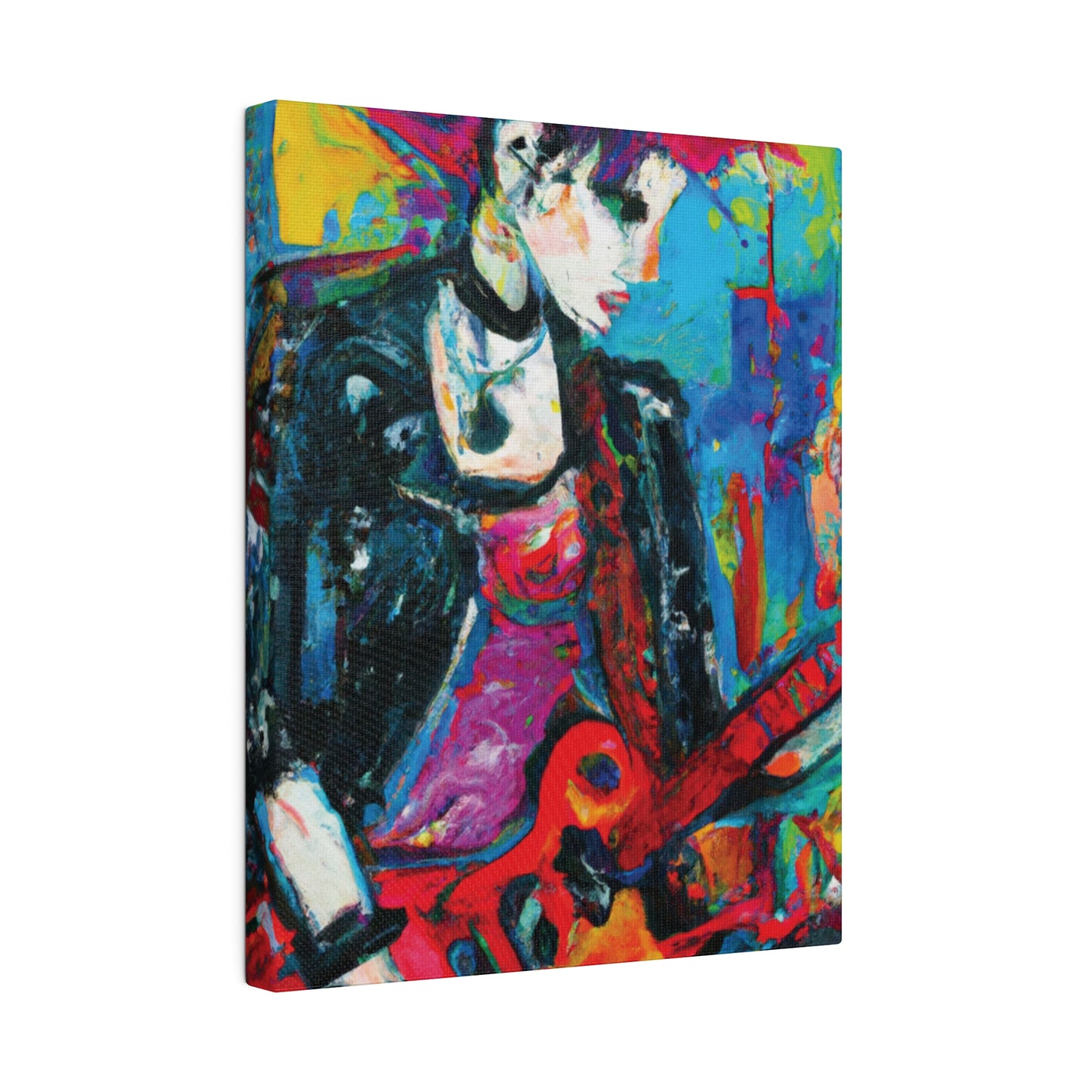 9051F - Rockstar Oil Painting Style Print | Poster | Home Decor | Wall Art | Music Art | Canvas
