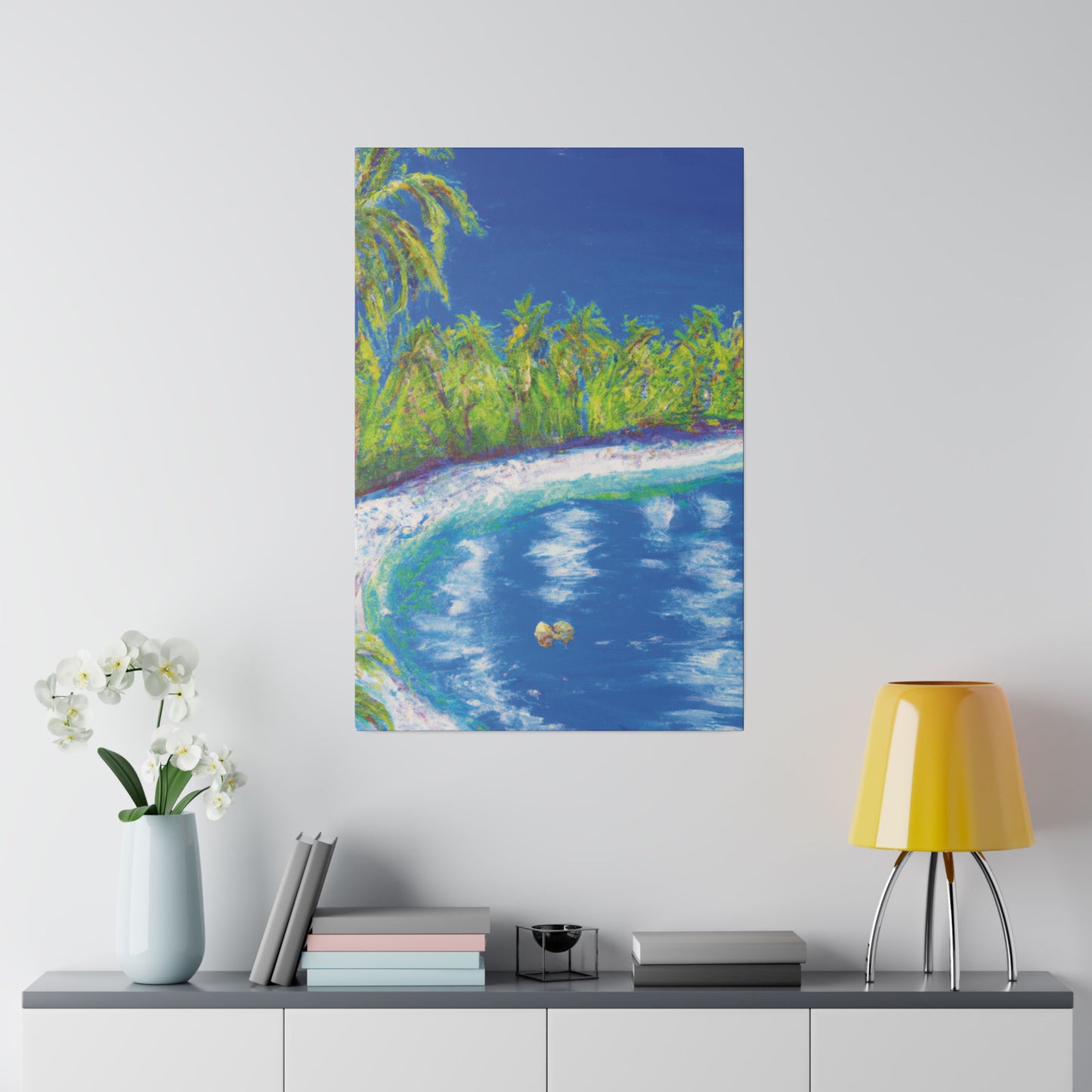 3798C - Bahamas Ocean Painting Print | Bahamas | Ocean | Beach | Poster | Home Decor | Wall Art | Canvas