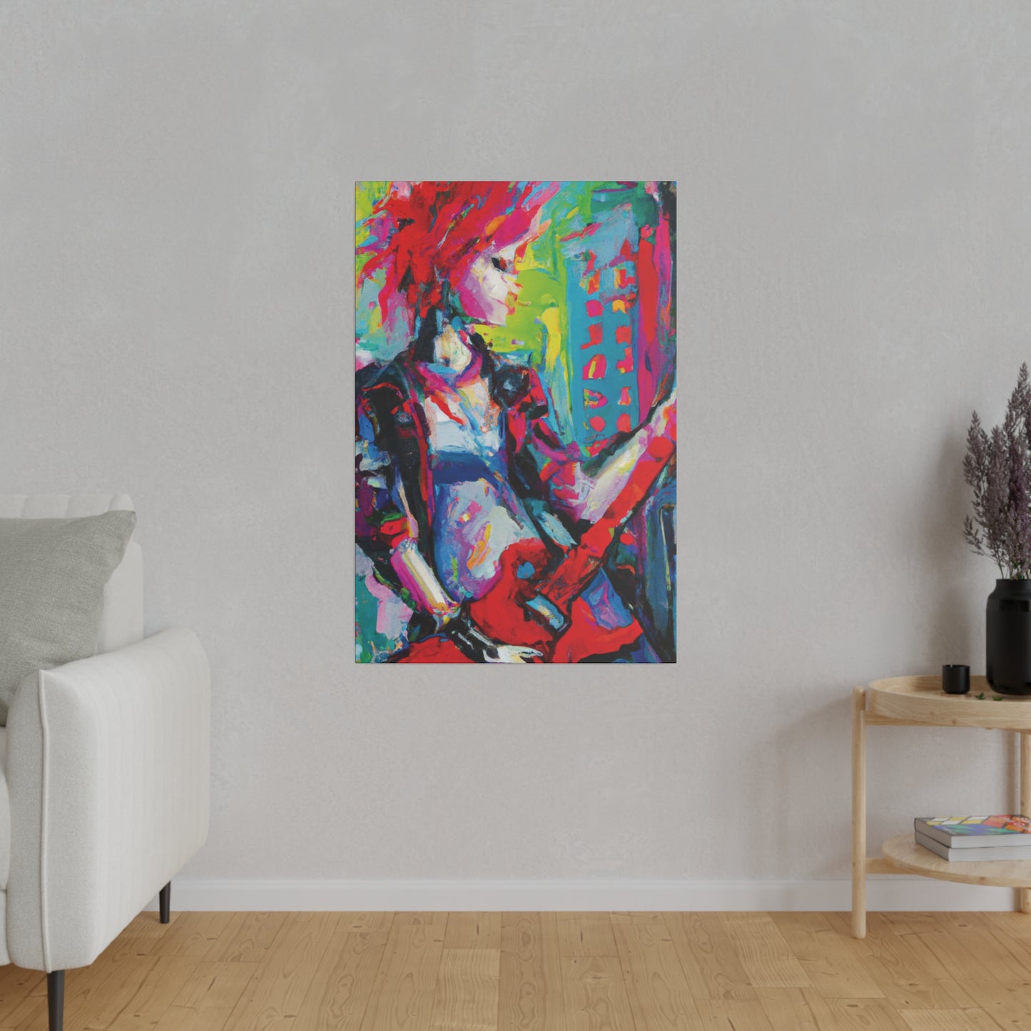 2177U - Rockstar Oil Painting Style Print | Poster | Home Decor | Wall Art | Music Art | Canvas