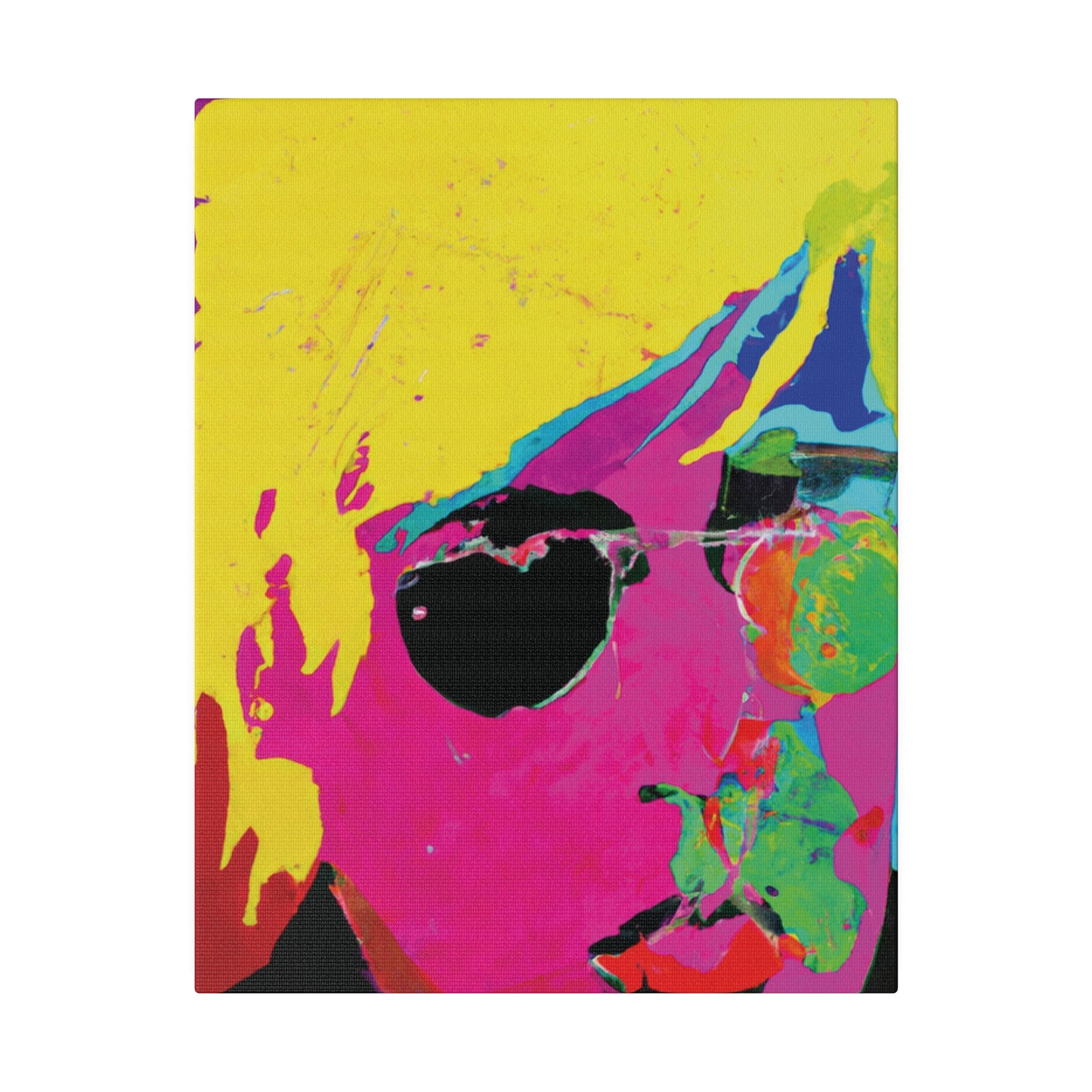 7141U - Rockstar Painting Print | Face | Abstract | Poster | Home Decor | Wall Art | Music Art | Canvas