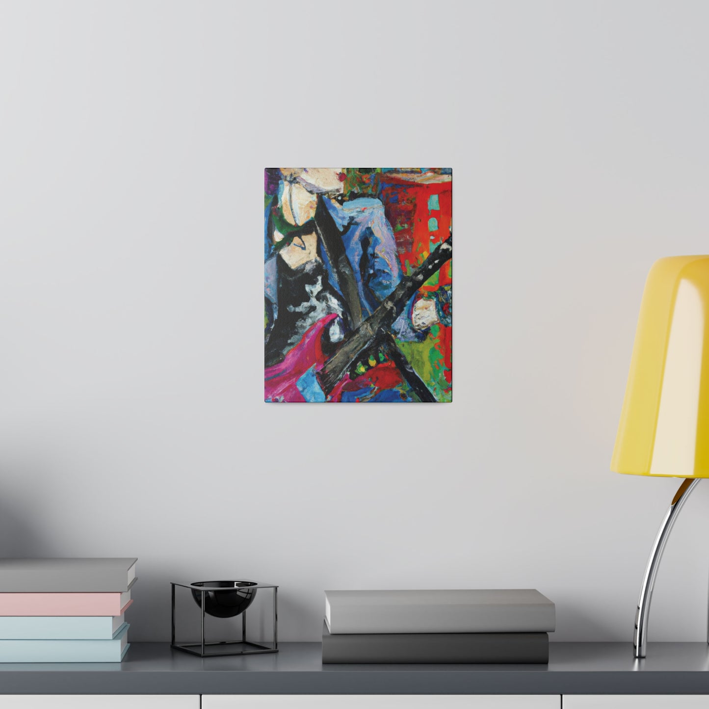 9194H - Rockstar Oil Painting Style Print | Poster | Home Decor | Wall Art | Music Art | Canvas