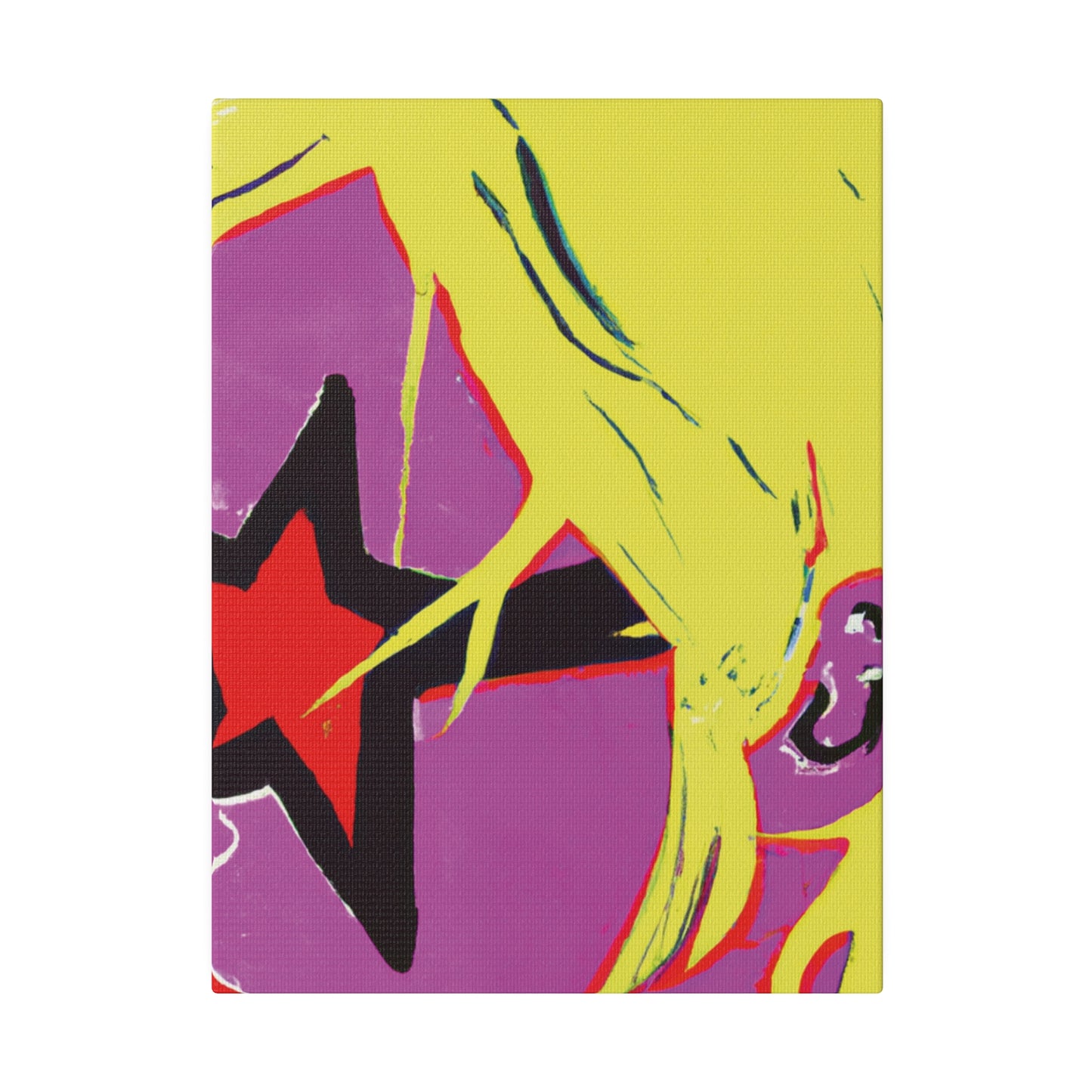 938K - Rockstar Painting Print | Face | Abstract | Poster | Home Decor | Wall Art | Music Art | Canvas