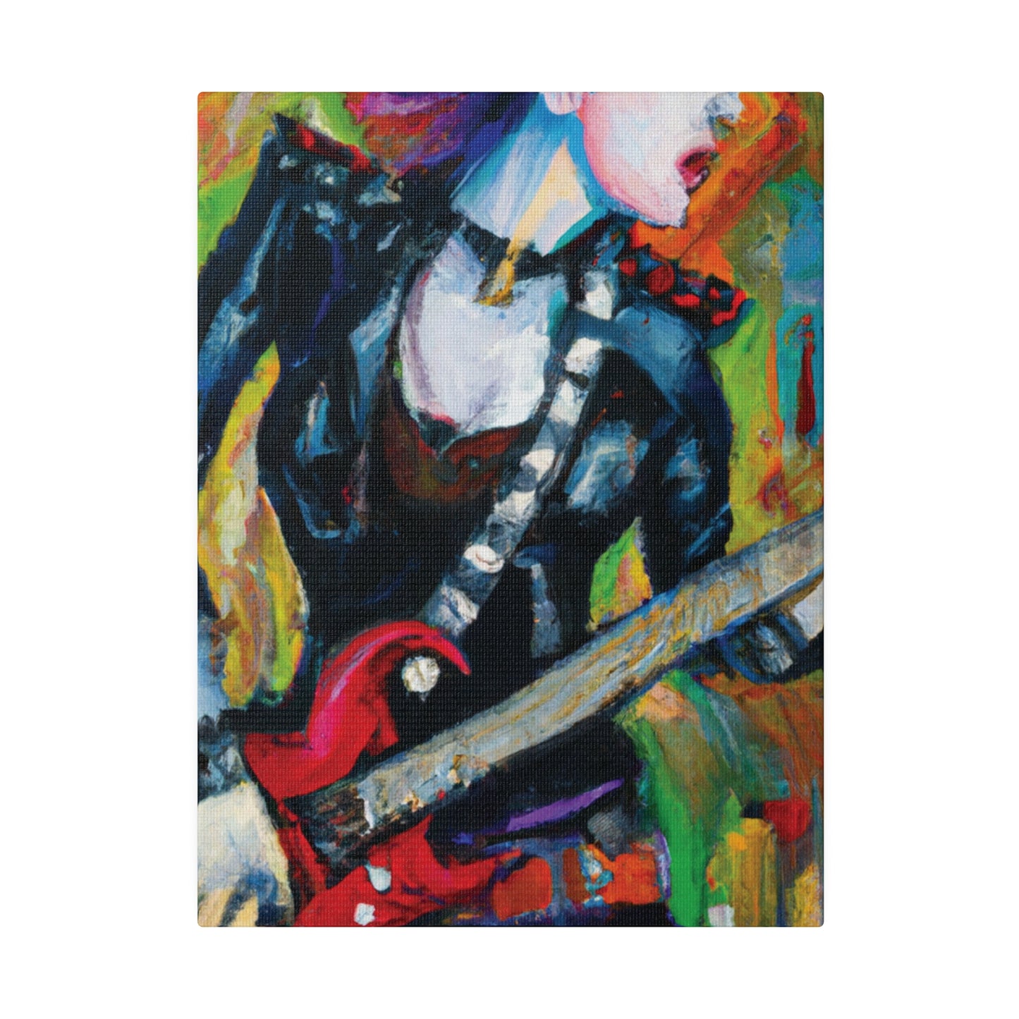 3315A - Rockstar Oil Painting Style Print | Poster | Home Decor | Wall Art | Music Art | Canvas