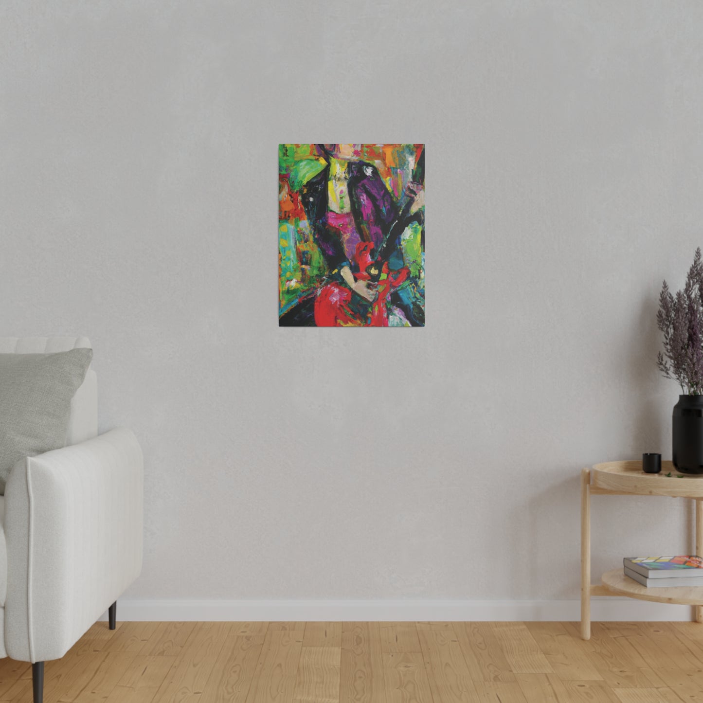 323O - Rockstar Oil Painting Style Print | Poster | Home Decor | Wall Art | Music Art | Canvas