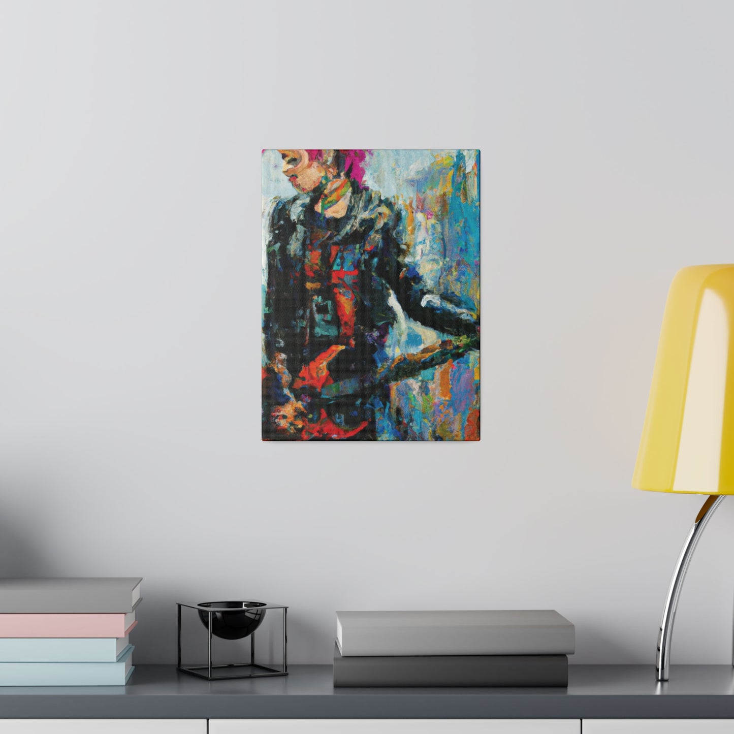 5258U - Rockstar Oil Painting Style Print | Poster | Home Decor | Wall Art | Music Art | Canvas