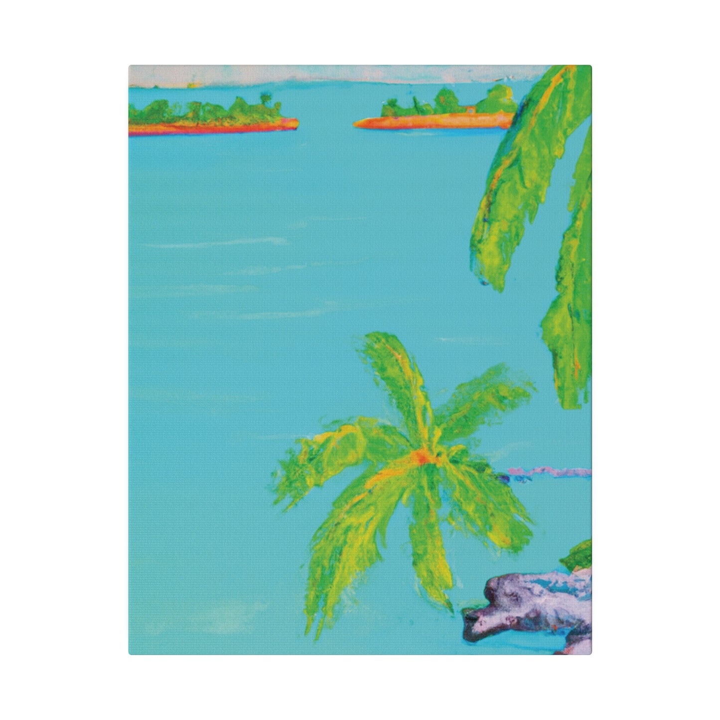 8932V - Bahamas Ocean Painting Print | Bahamas | Ocean | Beach | Poster | Home Decor | Wall Art | Canvas