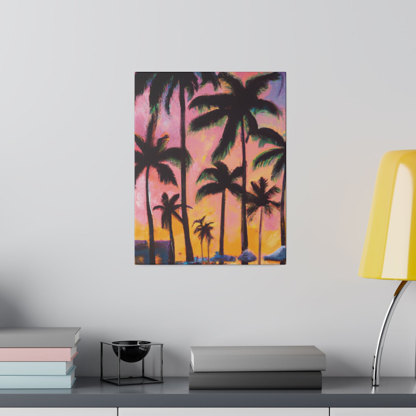 7524X - Miami Beach Sunset Painting Print | Miami | Beach | Sunset | Poster | Home Decor | Wall Art | Canvas