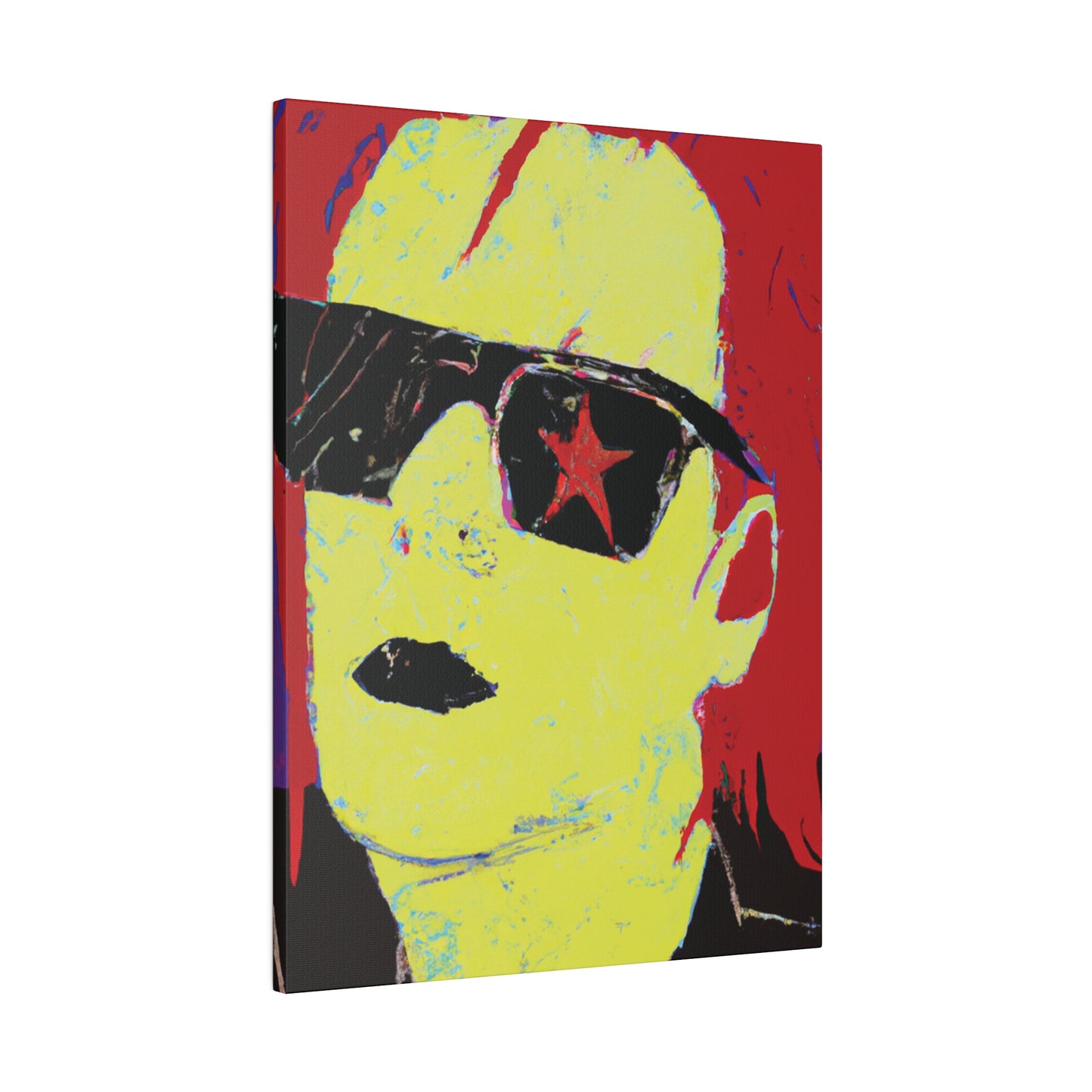 4792S - Rockstar Painting Print | Face | Abstract | Poster | Home Decor | Wall Art | Music Art | Canvas