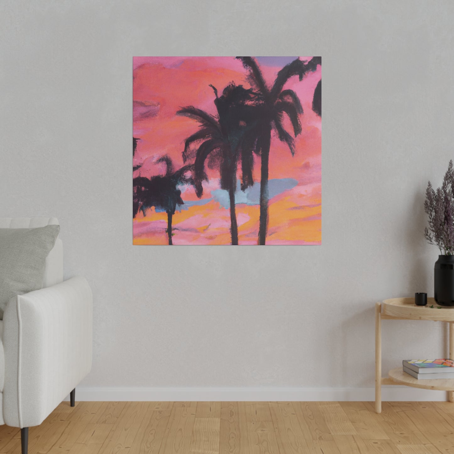 6349G - Miami Beach Sunset Painting Print | Miami | Beach | Sunset | Poster | Home Decor | Wall Art | Canvas