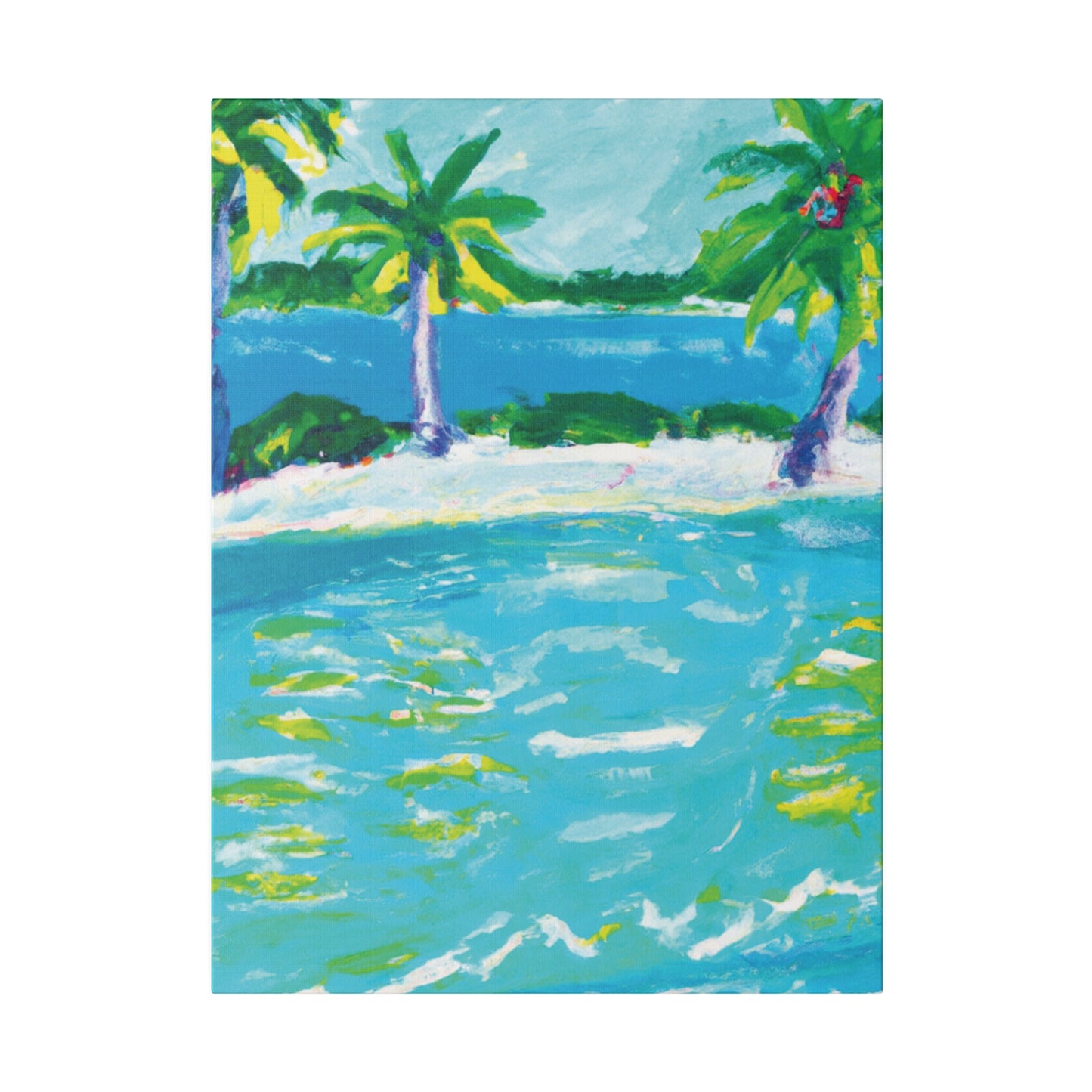 9256K - Bahamas Ocean Painting Print | Bahamas | Ocean | Beach | Poster | Home Decor | Wall Art | Canvas