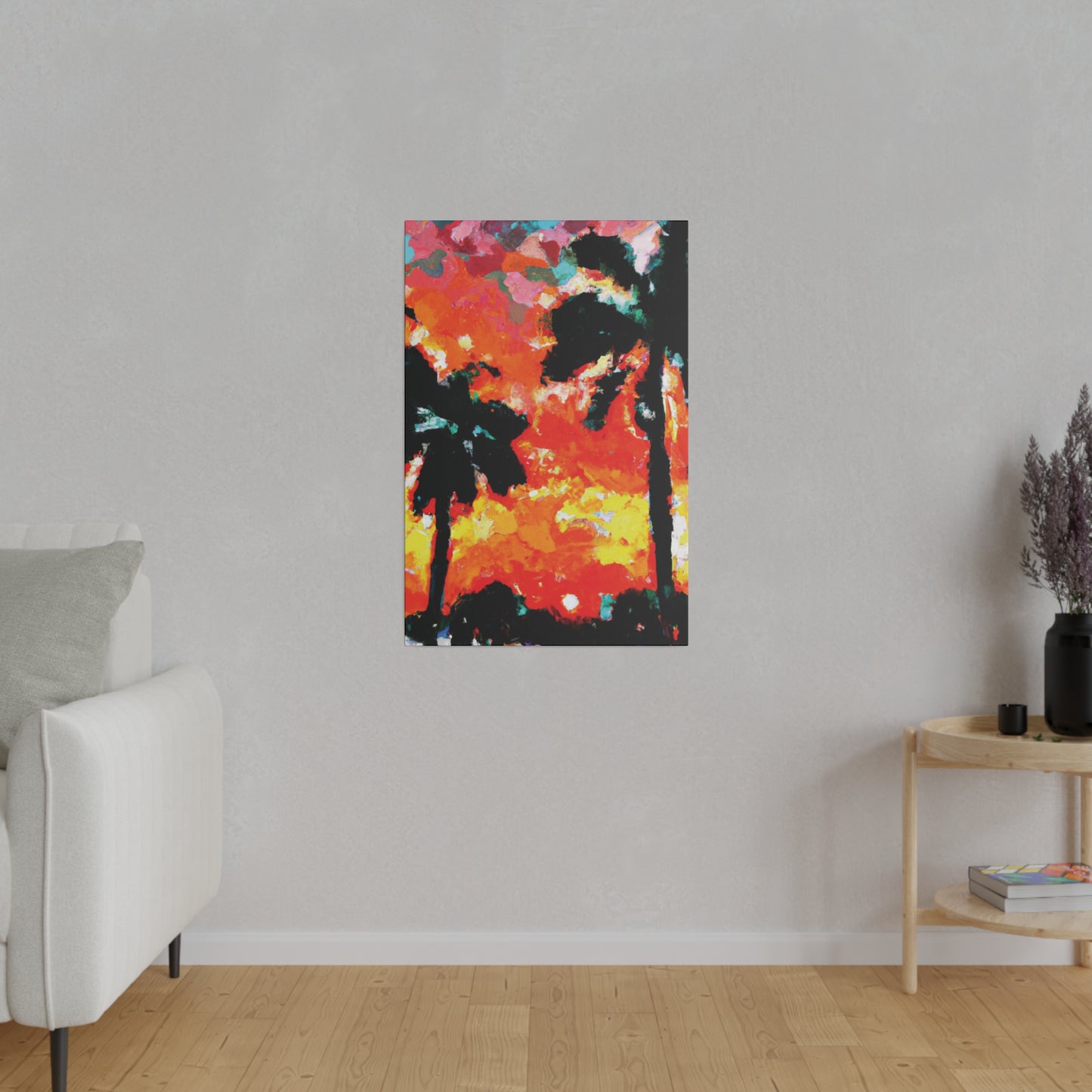 8653O - Miami Beach Sunset Painting Print | Miami | Beach | Sunset | Poster | Home Decor | Wall Art | Canvas