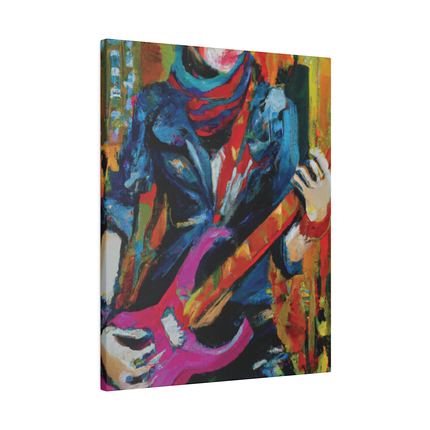 6226G - Rockstar Oil Painting Style Print | Poster | Home Decor | Wall Art | Music Art | Canvas