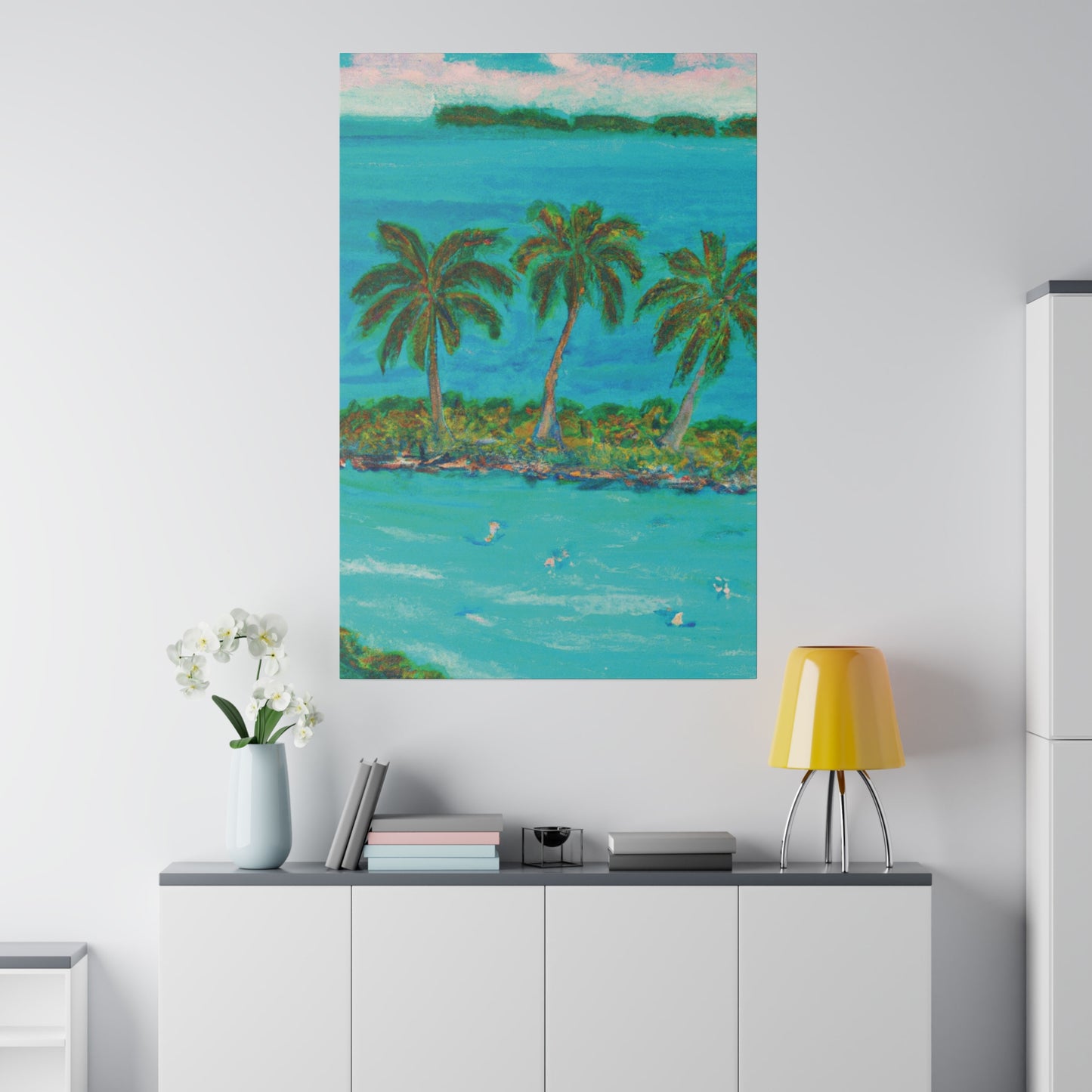 4205N - Bahamas Ocean Painting Print | Bahamas | Ocean | Beach | Poster | Home Decor | Wall Art | Canvas