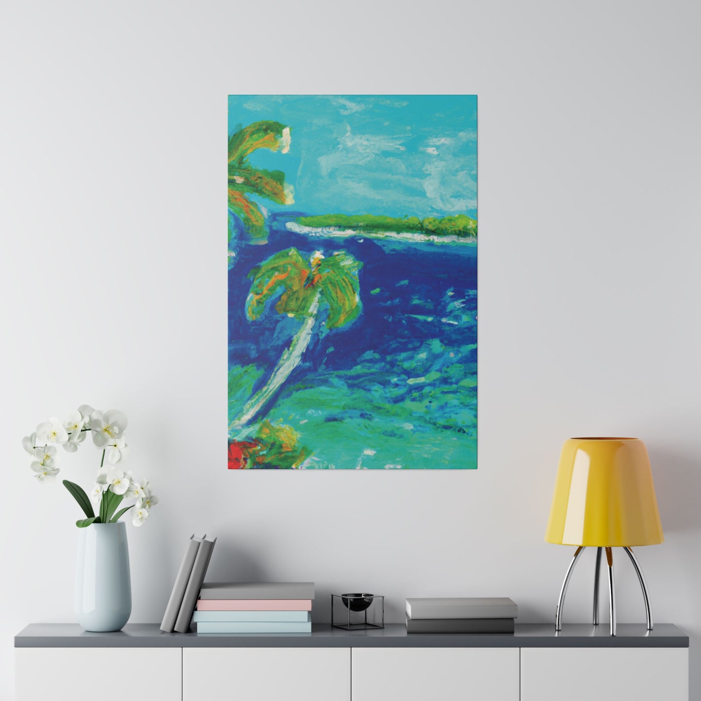 4657V - Bahamas Ocean Painting Print | Bahamas | Ocean | Beach | Poster | Home Decor | Wall Art | Canvas