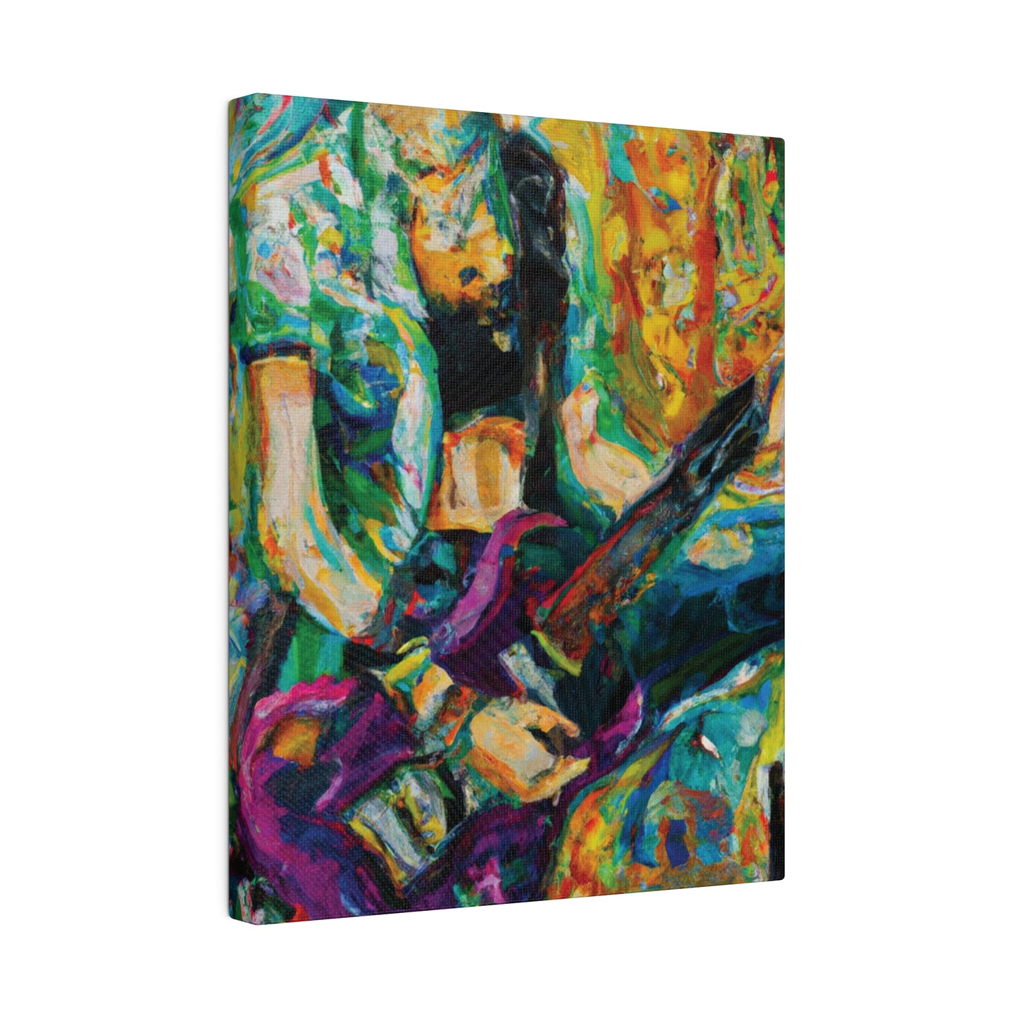 7362Z - Rockstar Oil Painting Style Print | Poster | Home Decor | Wall Art | Music Art | Canvas