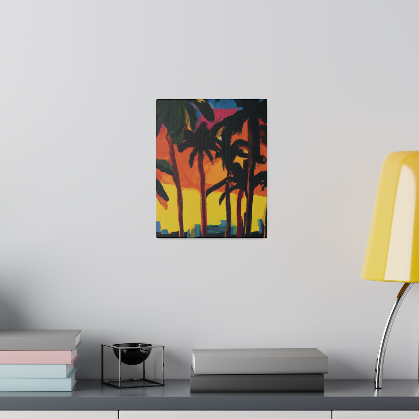 7398G - Miami Beach Sunset Painting Print | Miami | Beach | Sunset | Poster | Home Decor | Wall Art | Canvas