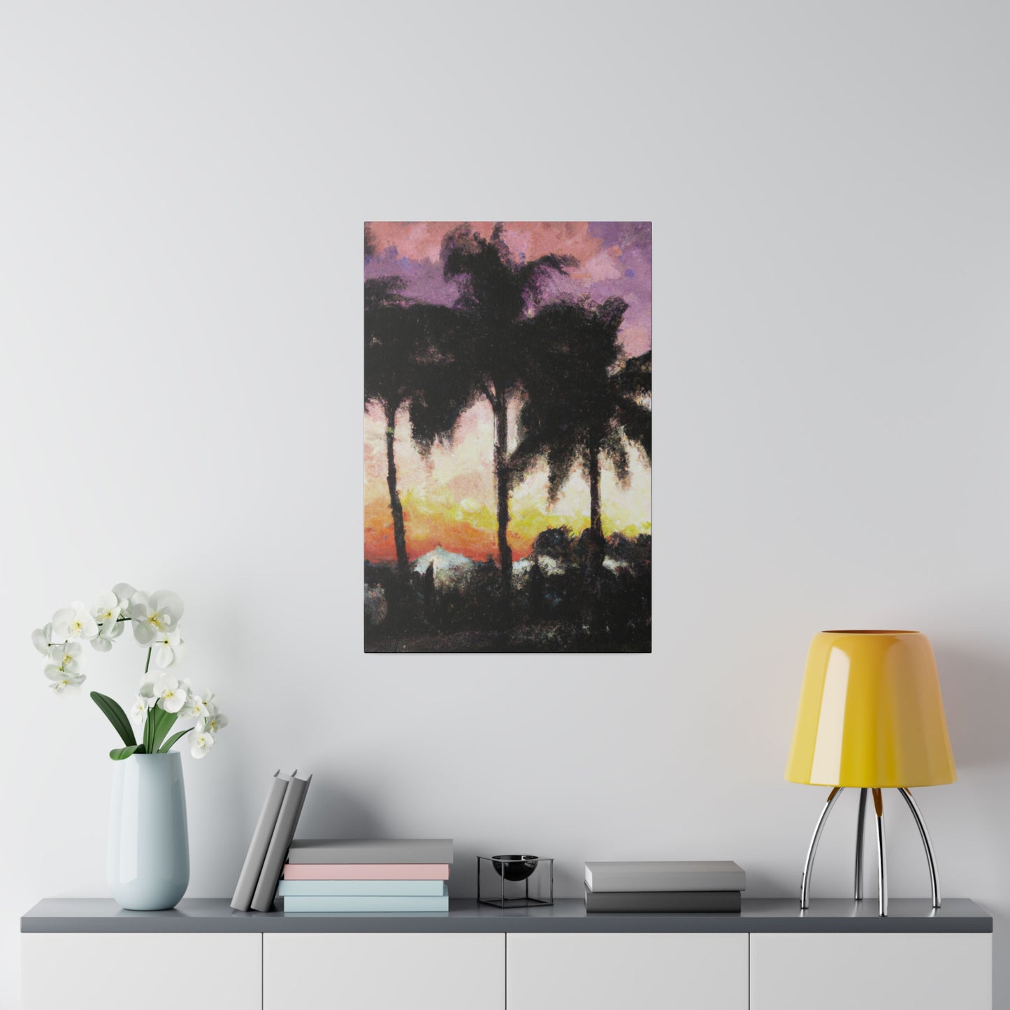 8185A - Miami Beach Sunset Painting Print | Miami | Beach | Sunset | Poster | Home Decor | Wall Art | Canvas