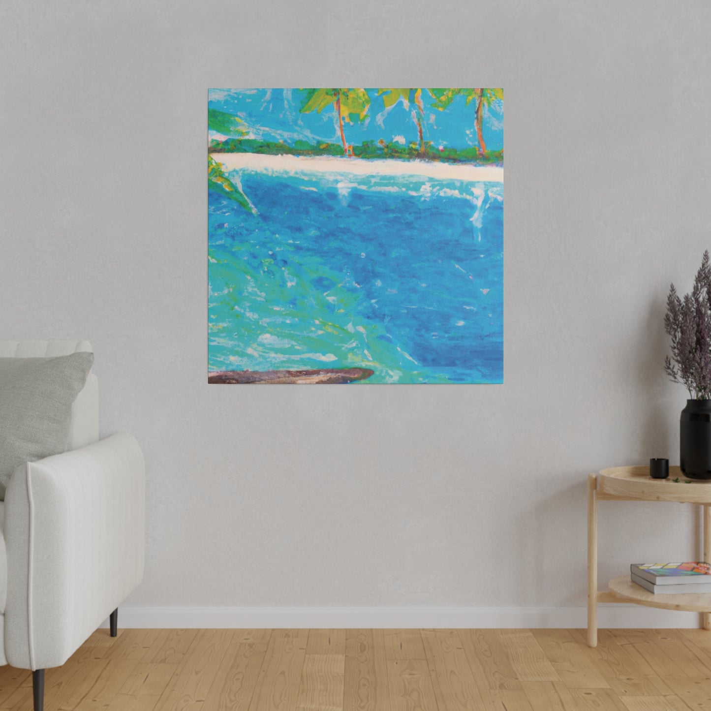 5065C - Bahamas Ocean Painting Print | Bahamas | Ocean | Beach | Poster | Home Decor | Wall Art | Canvas