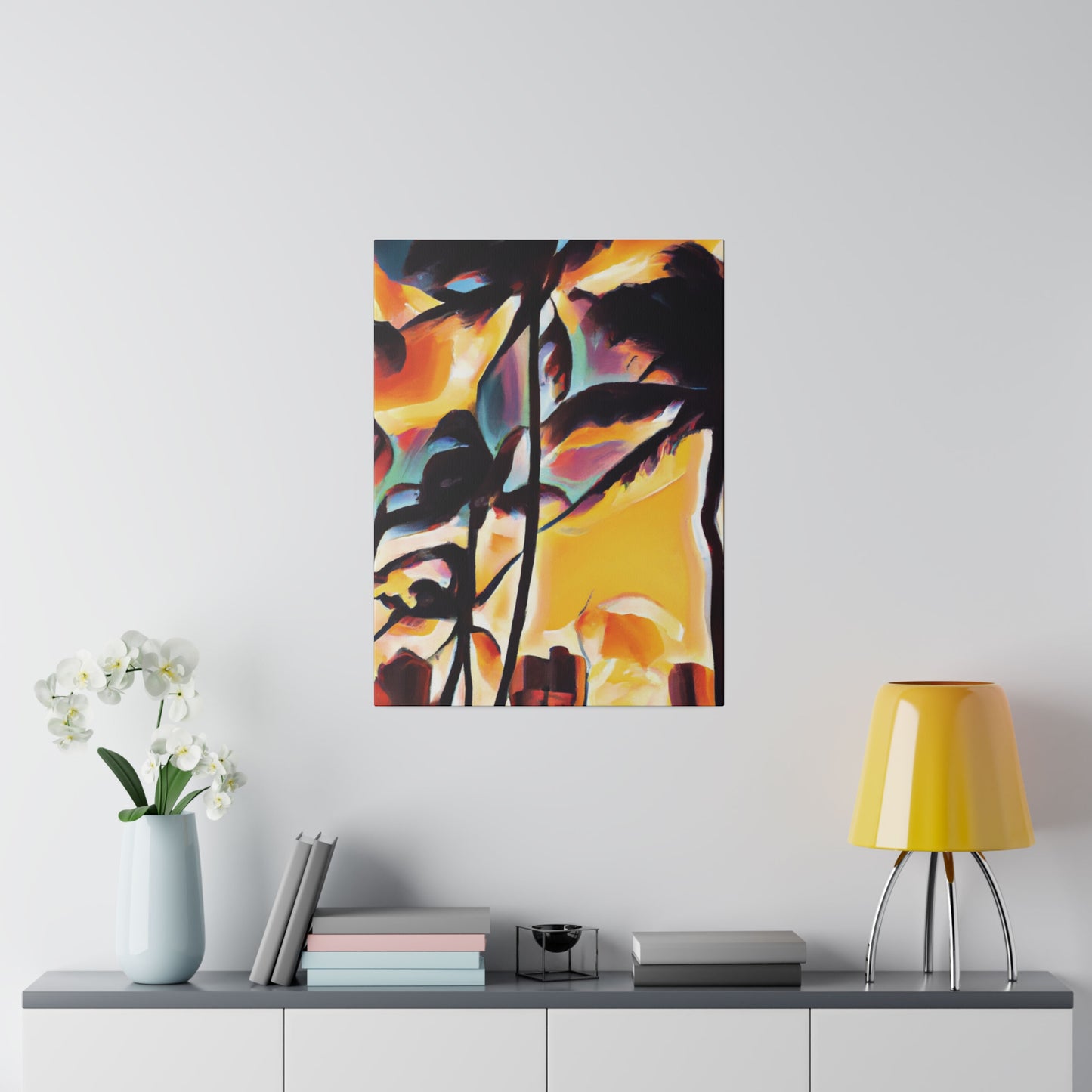 7343H - Miami Beach Sunset Painting Print | Miami | Beach | Sunset | Poster | Home Decor | Wall Art | Canvas