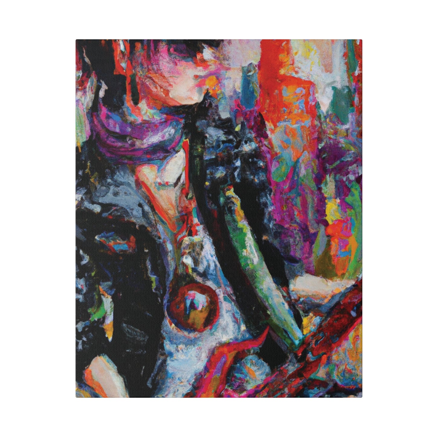 4532P - Rockstar Oil Painting Style Print | Poster | Home Decor | Wall Art | Music Art | Canvas