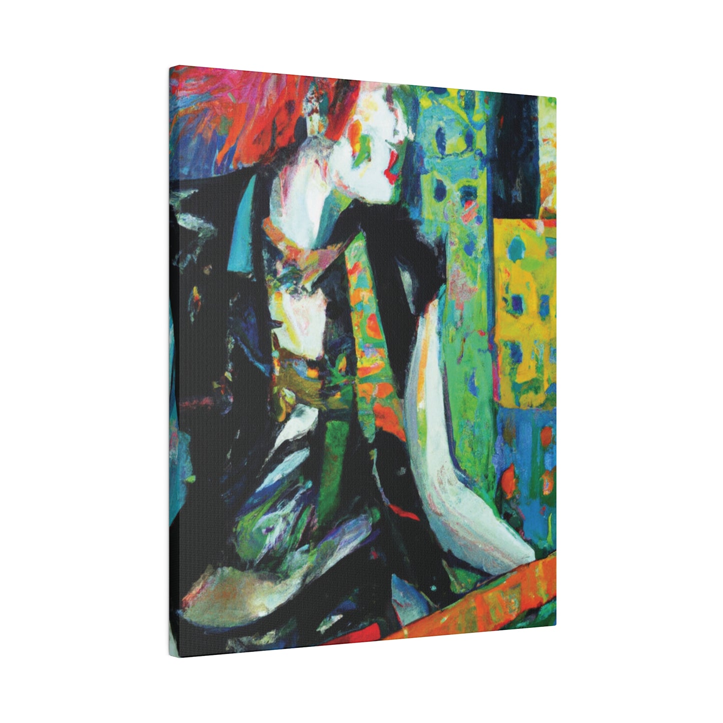 8726V - Rockstar Oil Painting Style Print | Poster | Home Decor | Wall Art | Music Art | Canvas