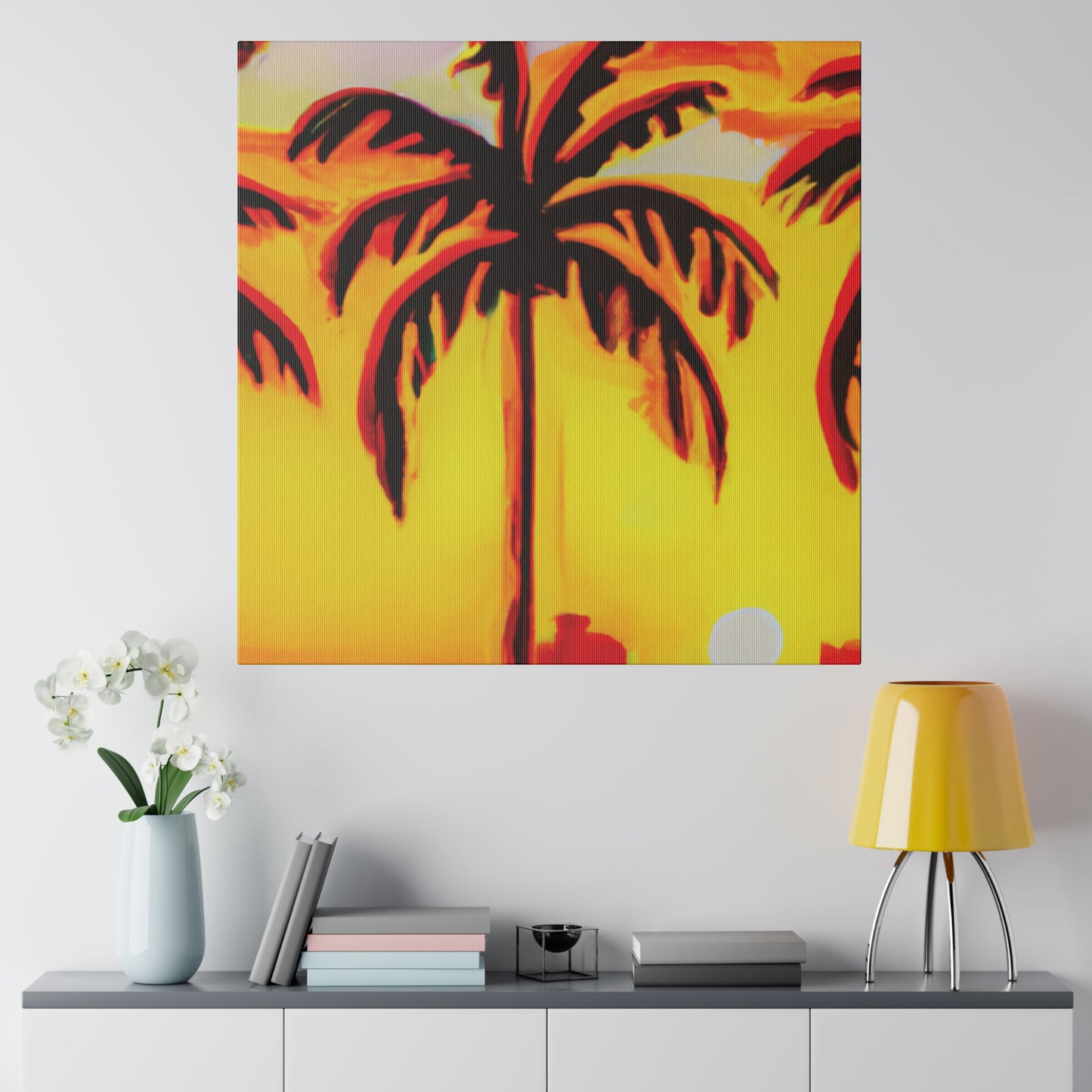 6539T - Miami Beach Sunset Painting Print | Miami | Beach | Sunset | Poster | Home Decor | Wall Art | Canvas